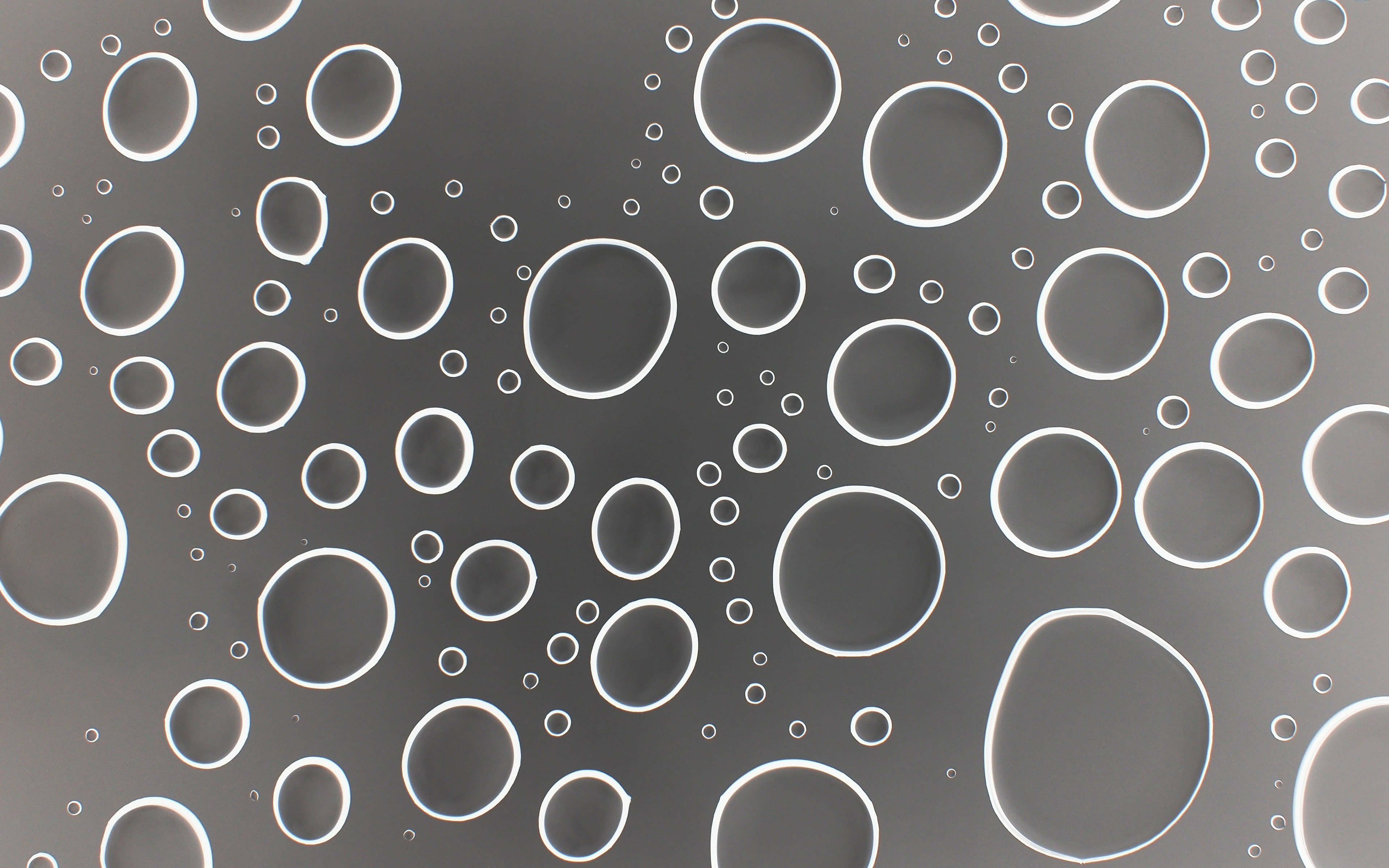 Water droplets on a gray surface HD Wallpaper