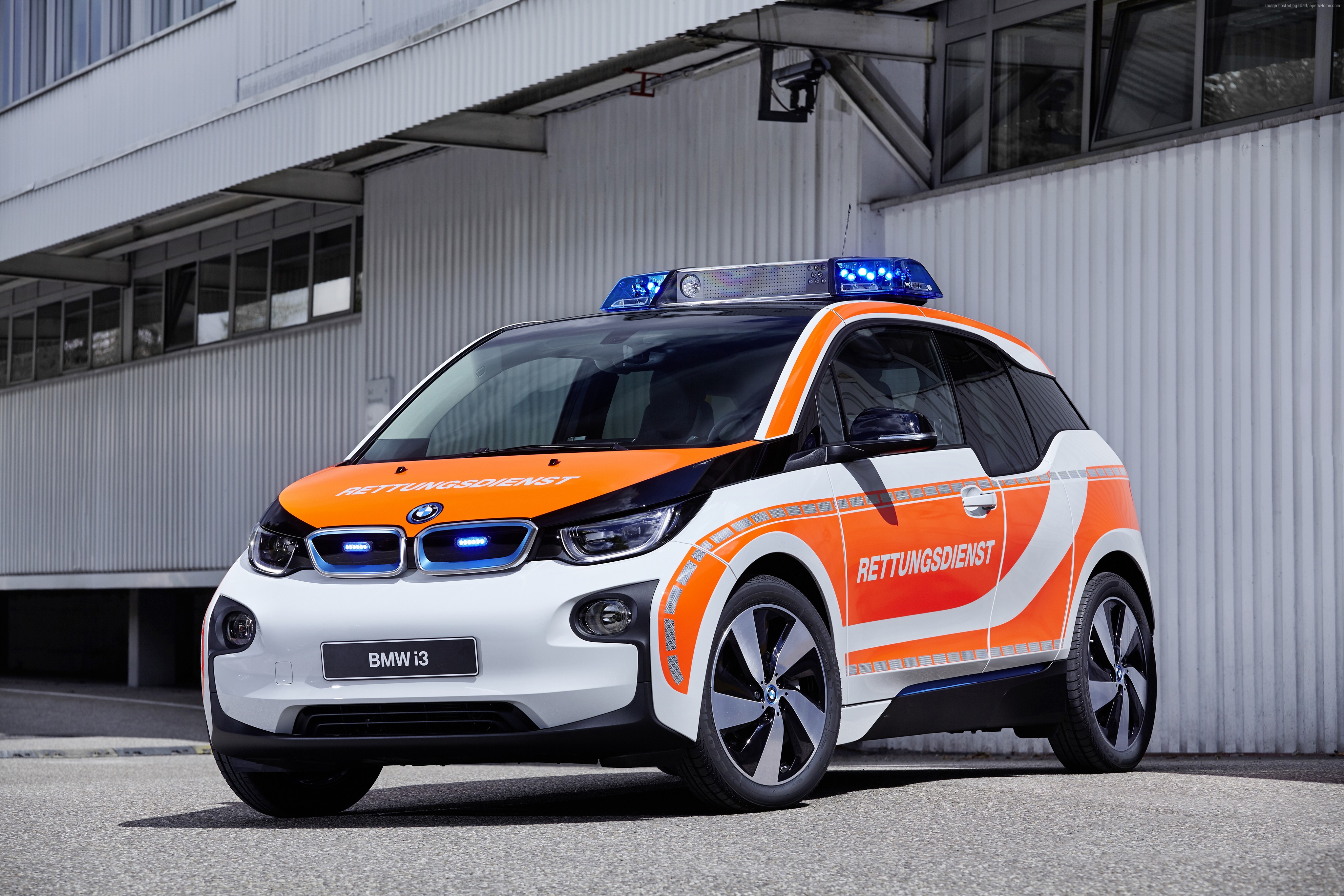 BMW i3 emergency response vehicle HD Wallpaper