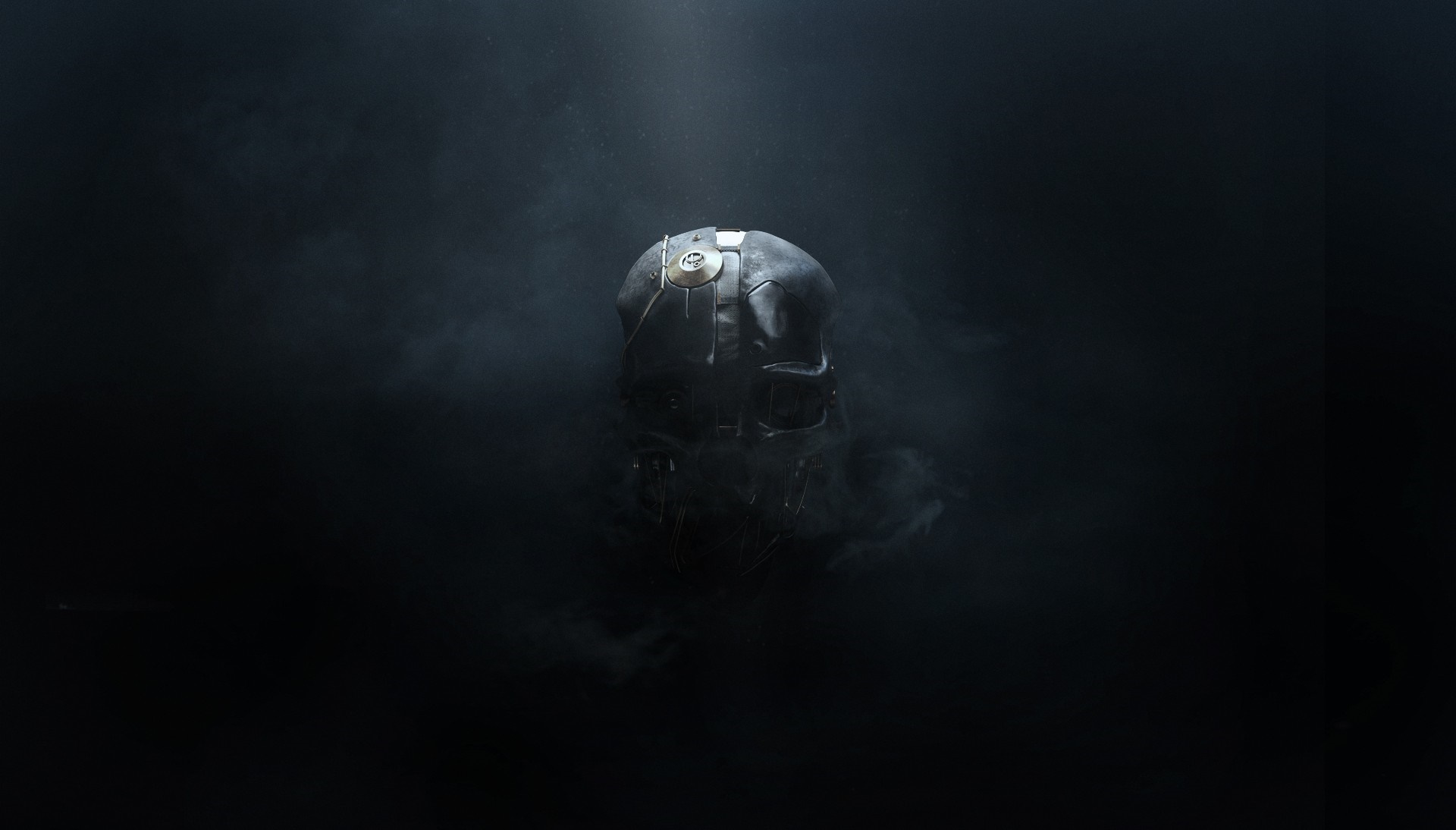 Masked figure in smoke from Dishonored HD Wallpaper