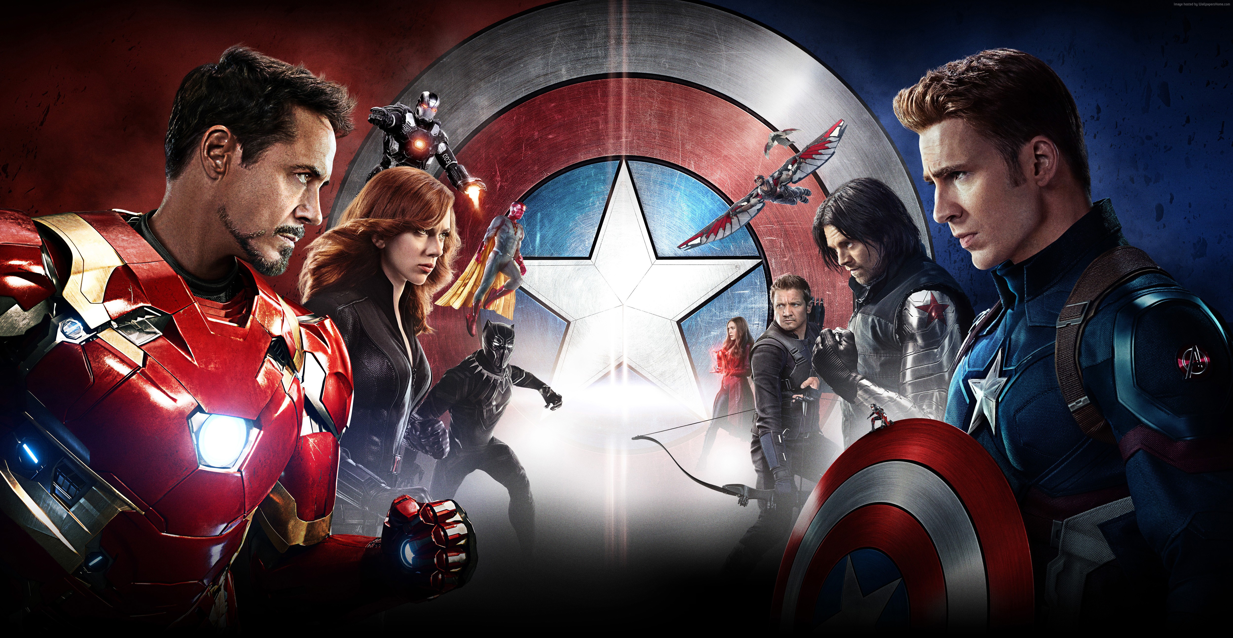 Iron Man and Captain America from Captain America: Civil War HD Wallpaper