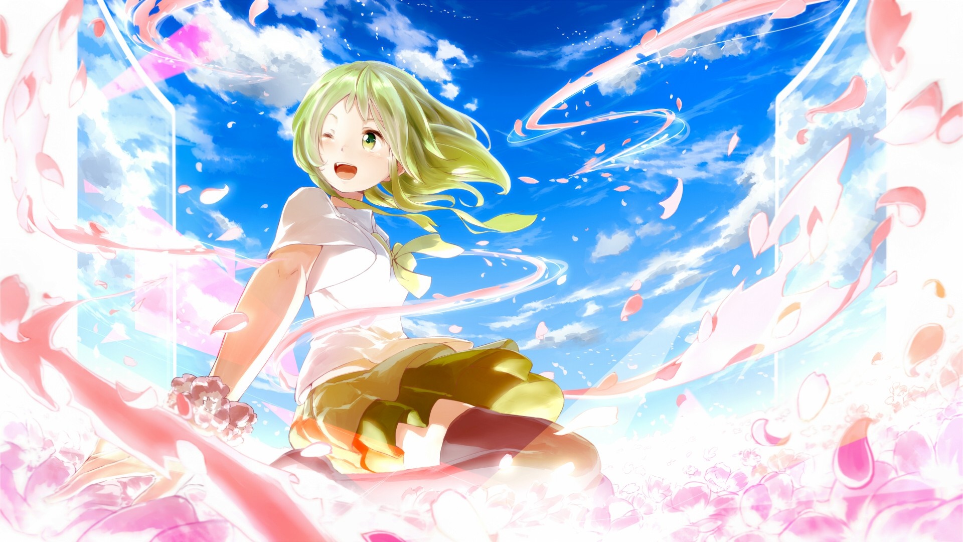 Megpoid Gumi from Vocaloid HD Wallpaper