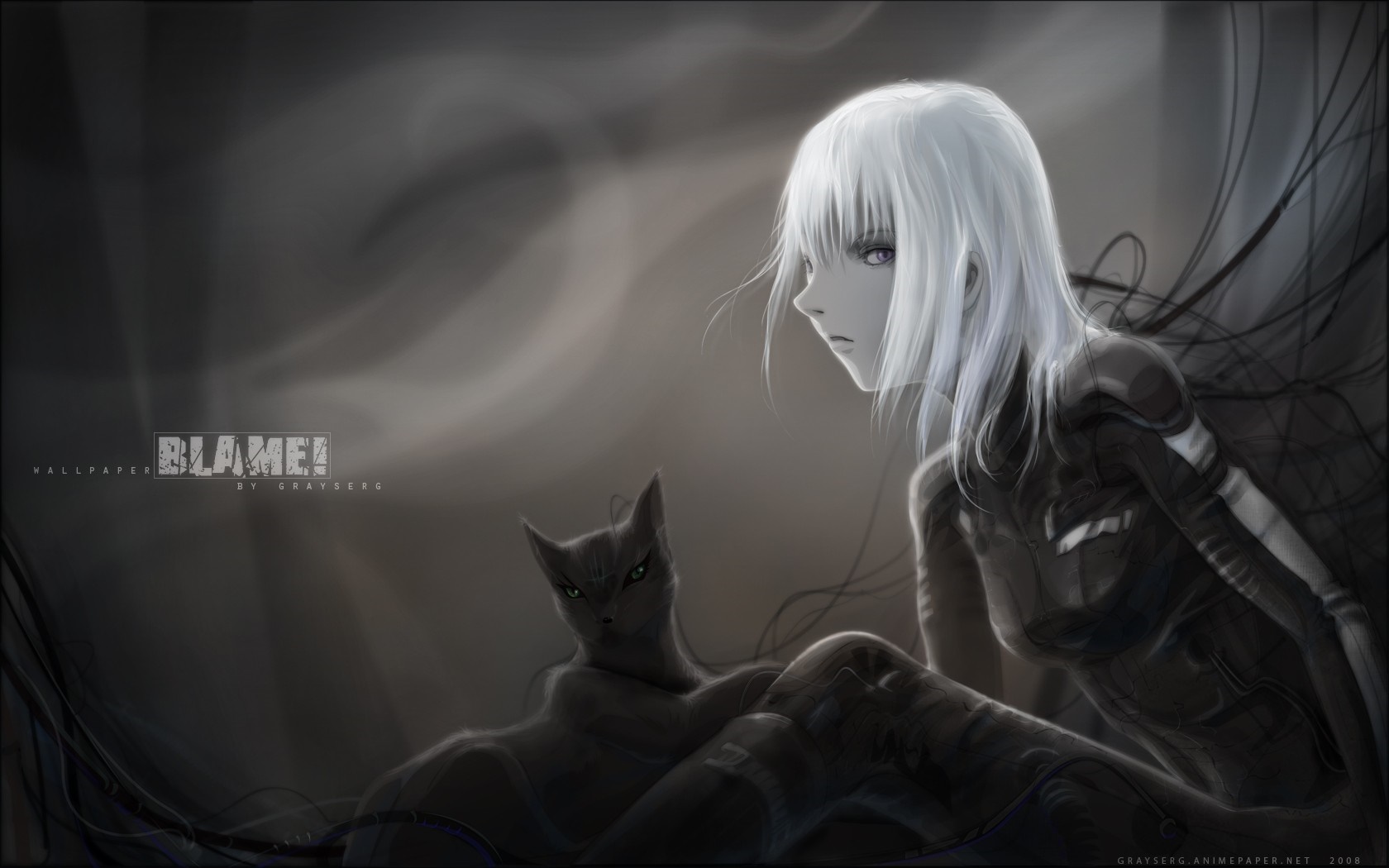 Cibo and cat from Blame! HD Wallpaper
