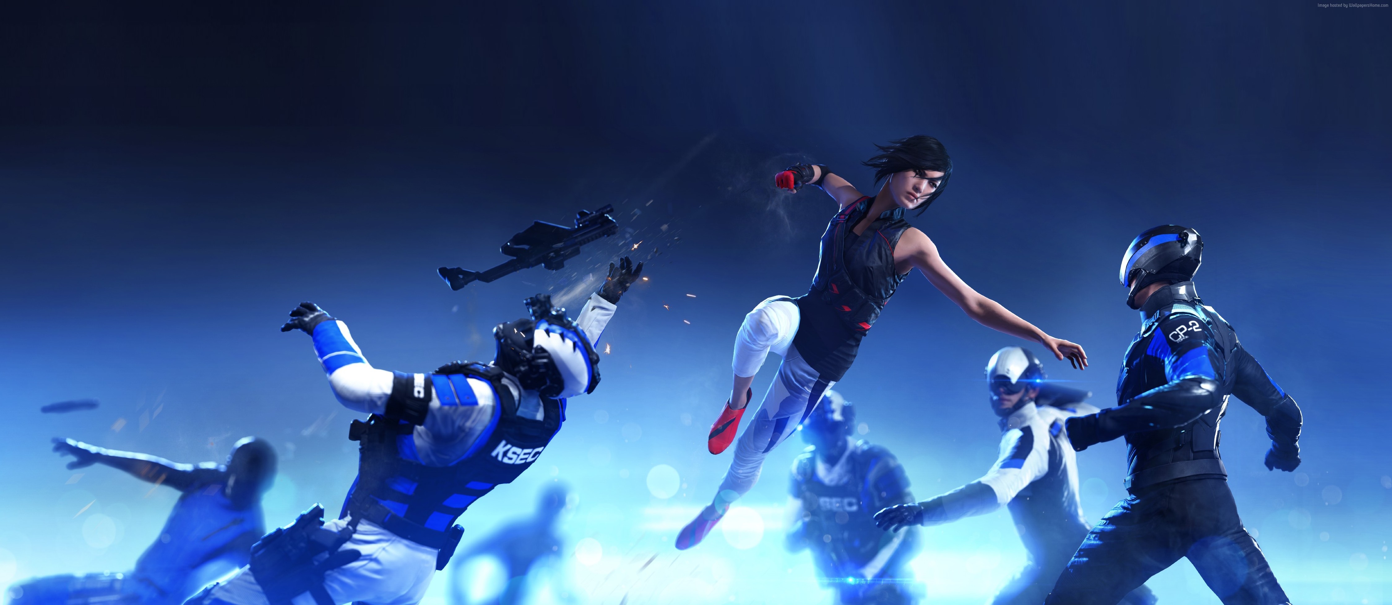 Faith Connors in action from Mirror's Edge Catalyst HD Wallpaper