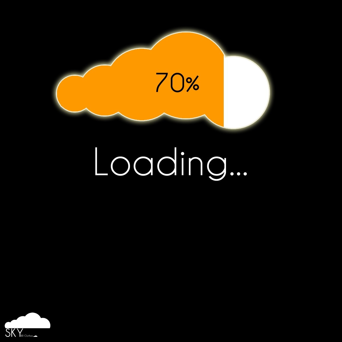 Loading screen with 70% progress HD Wallpaper