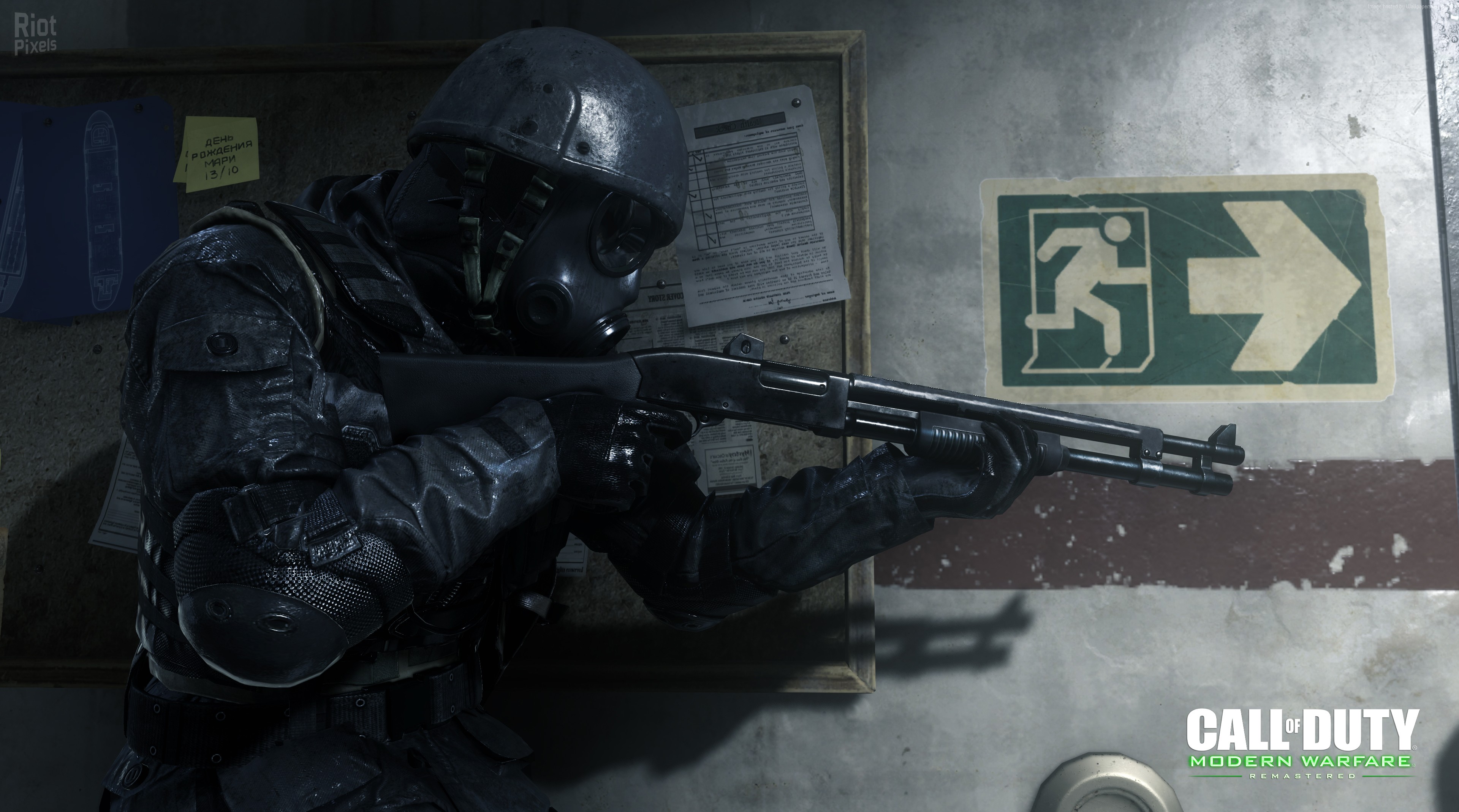 Soldier with shotgun in Call of Duty: Modern Warfare Remastered HD Wallpaper