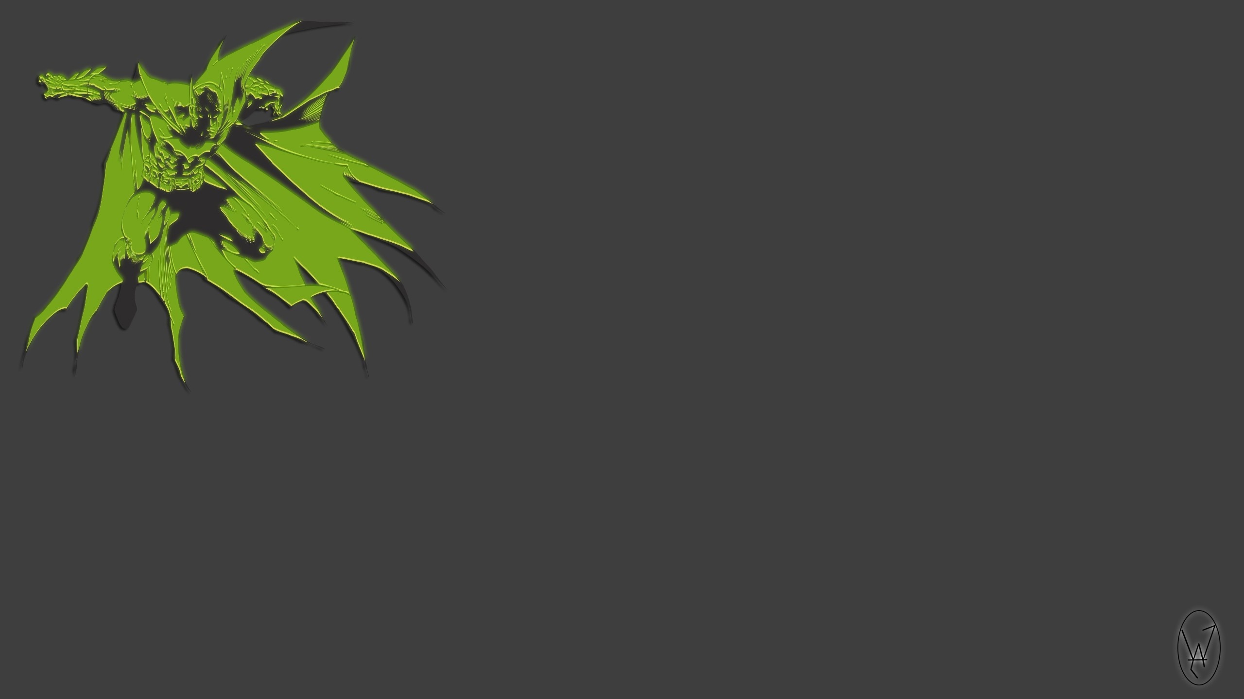 Batman from The Dark Knight vector art HD Wallpaper