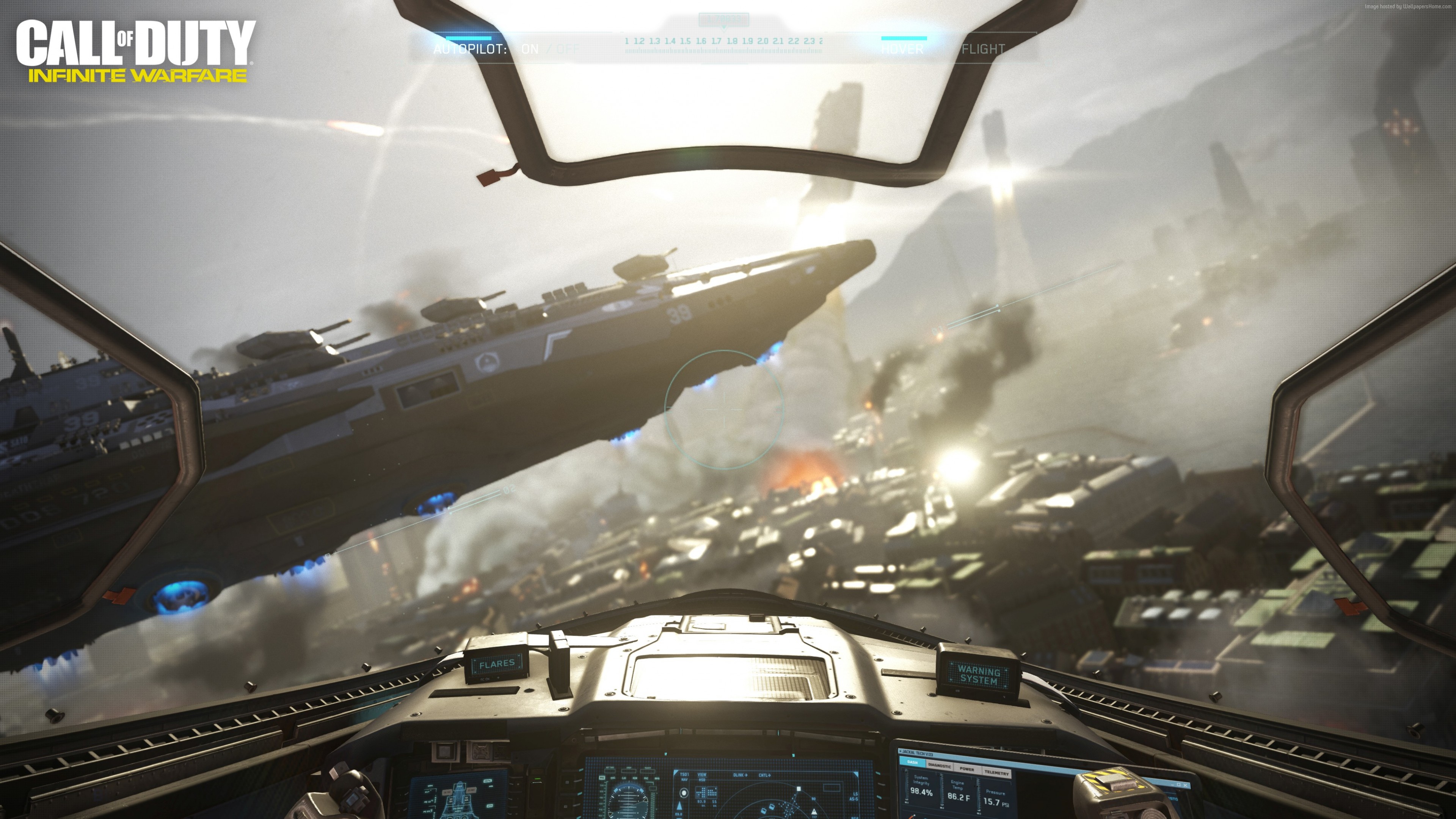 Call of Duty: Infinite Warfare spaceship cockpit view HD Wallpaper