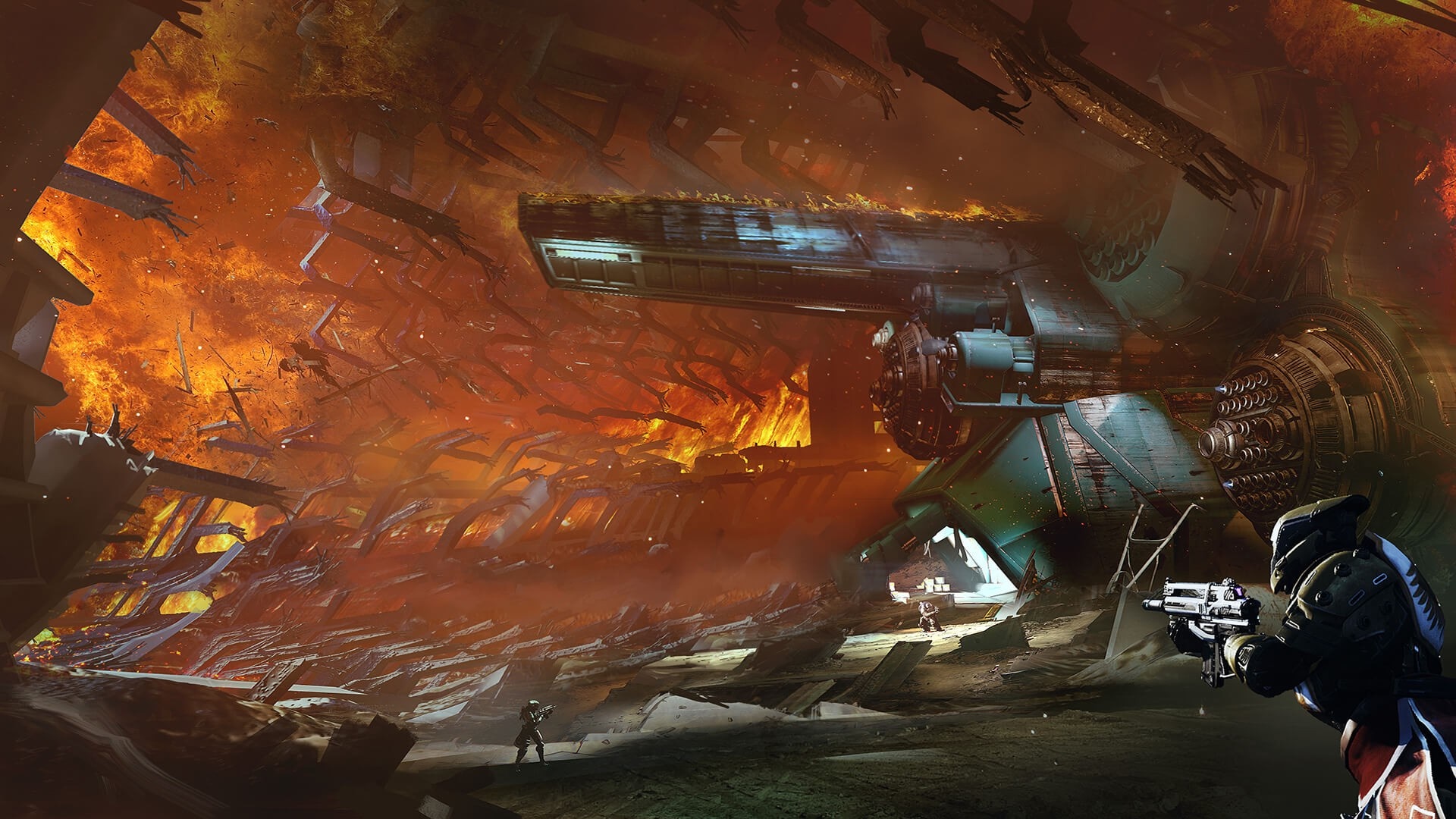 Artwork from Destiny video game HD Wallpaper