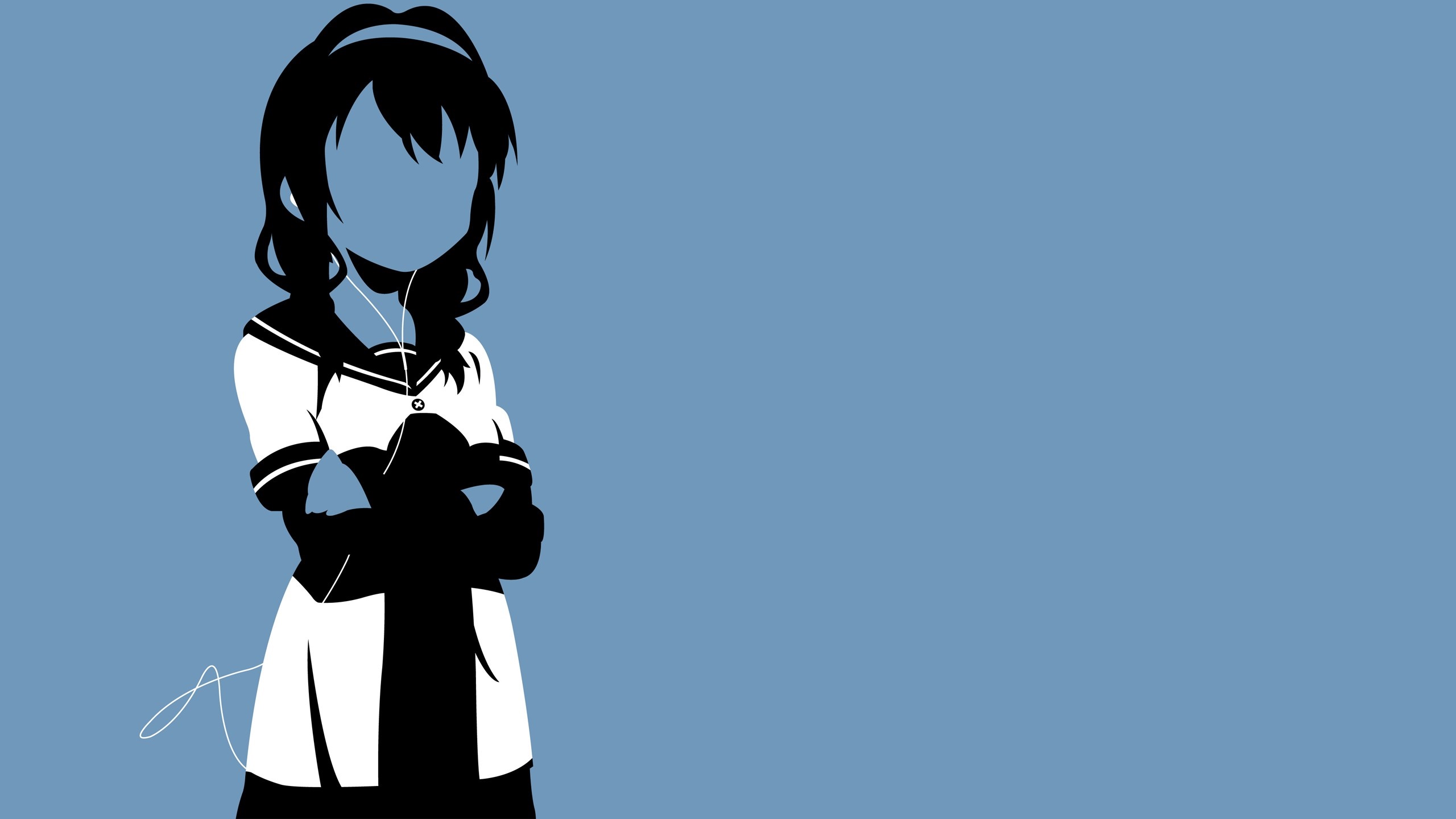 Girl from Yuru Yuri wearing headphones HD Wallpaper