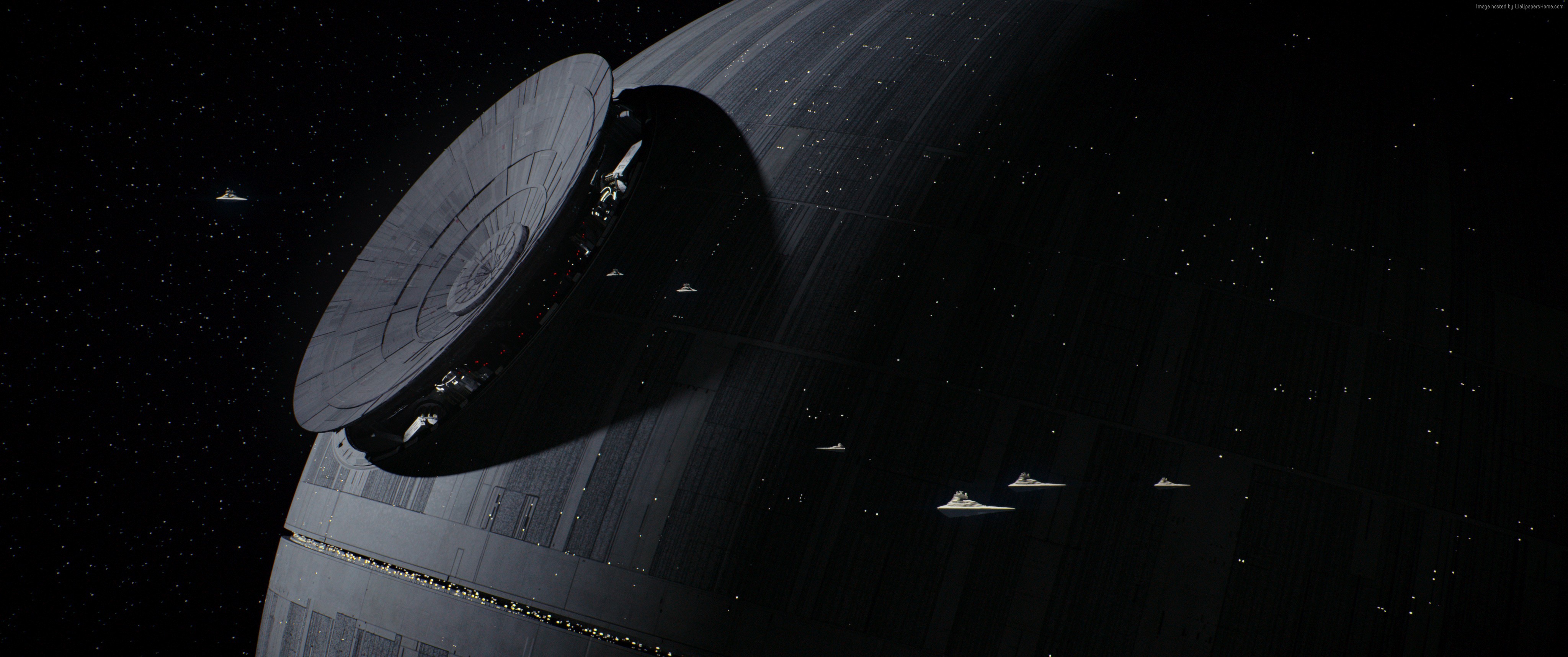 Star Destroyers near the Death Star from Rogue One HD Wallpaper