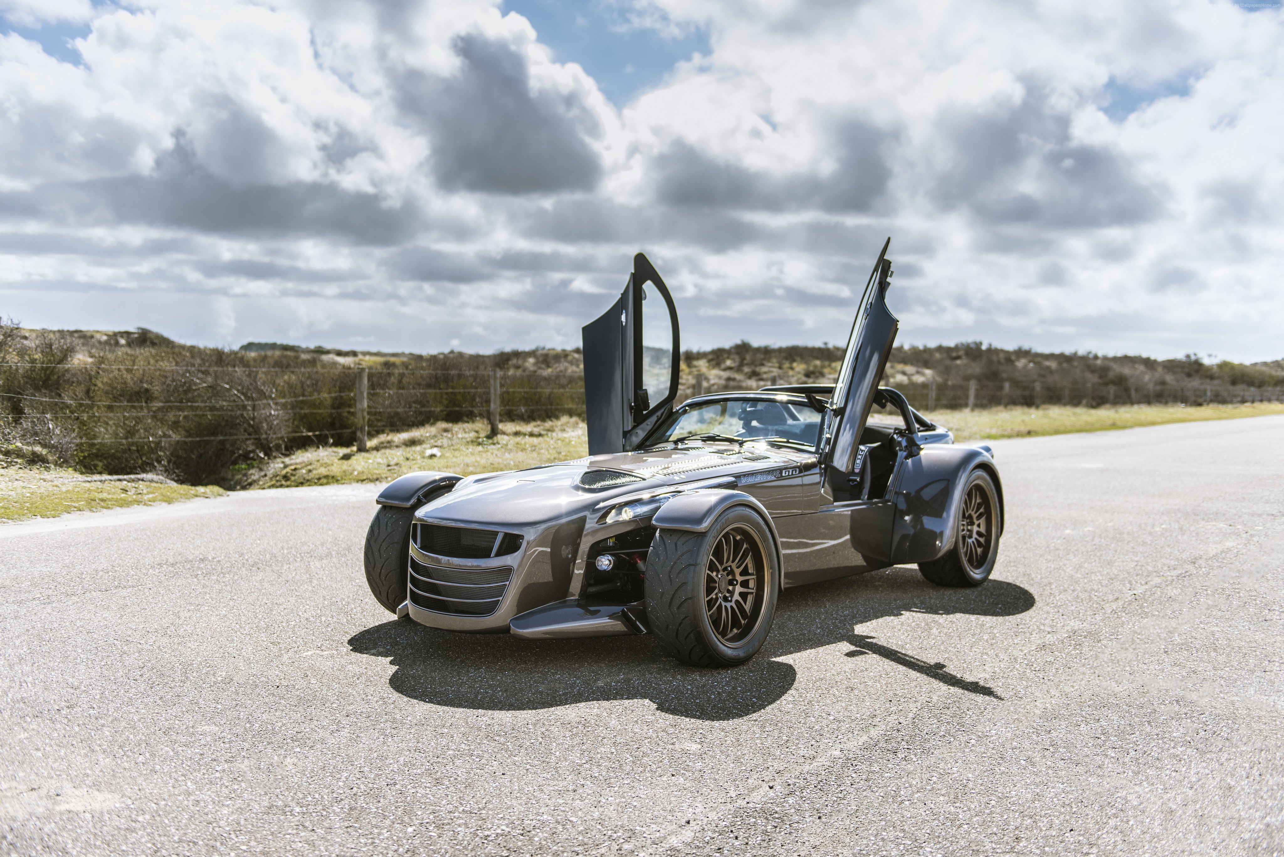 Donkervoort D8 GTO-S sportscar with doors open HD Wallpaper