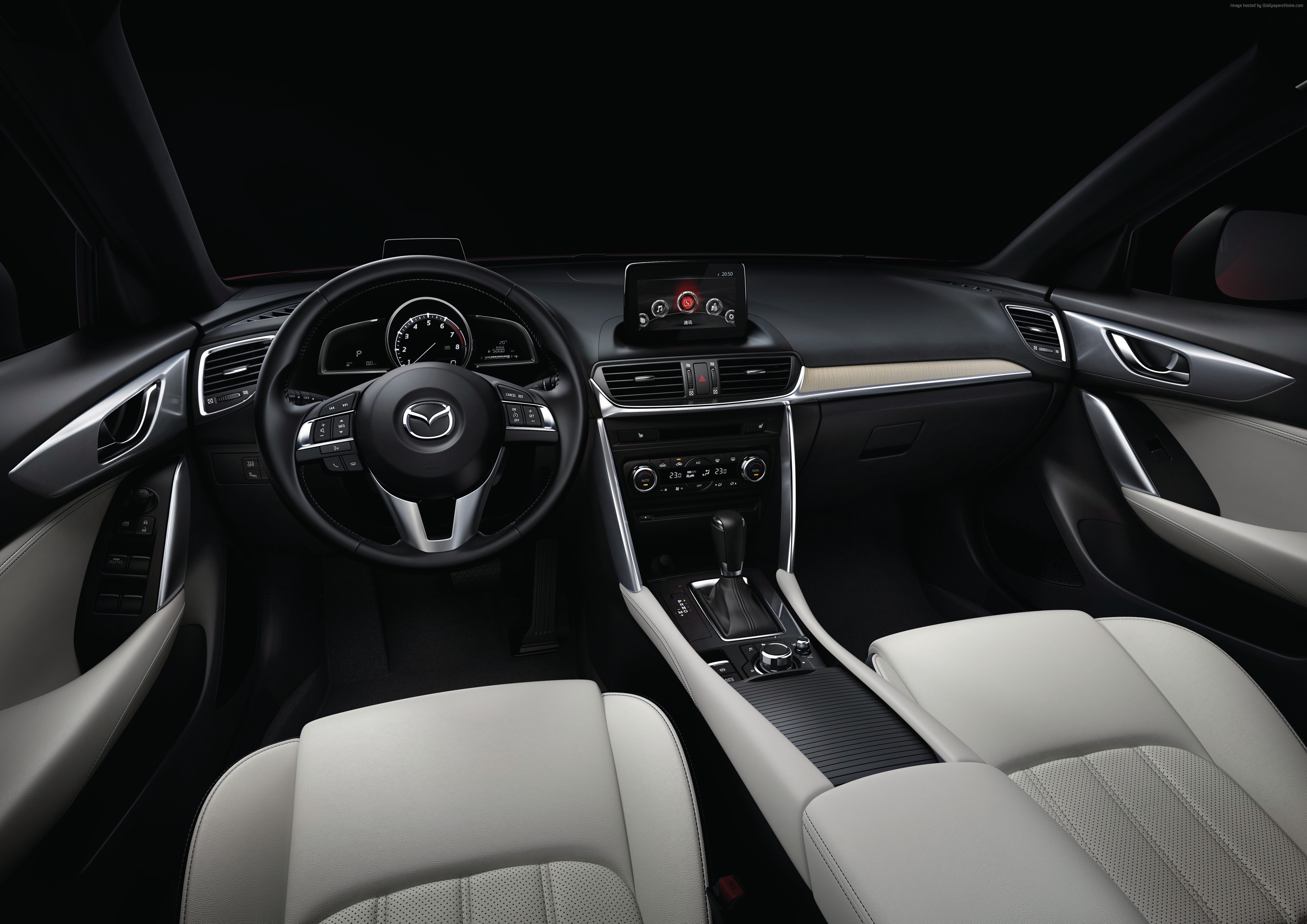Mazda CX-4 Interior at Auto China 2016 HD Wallpaper
