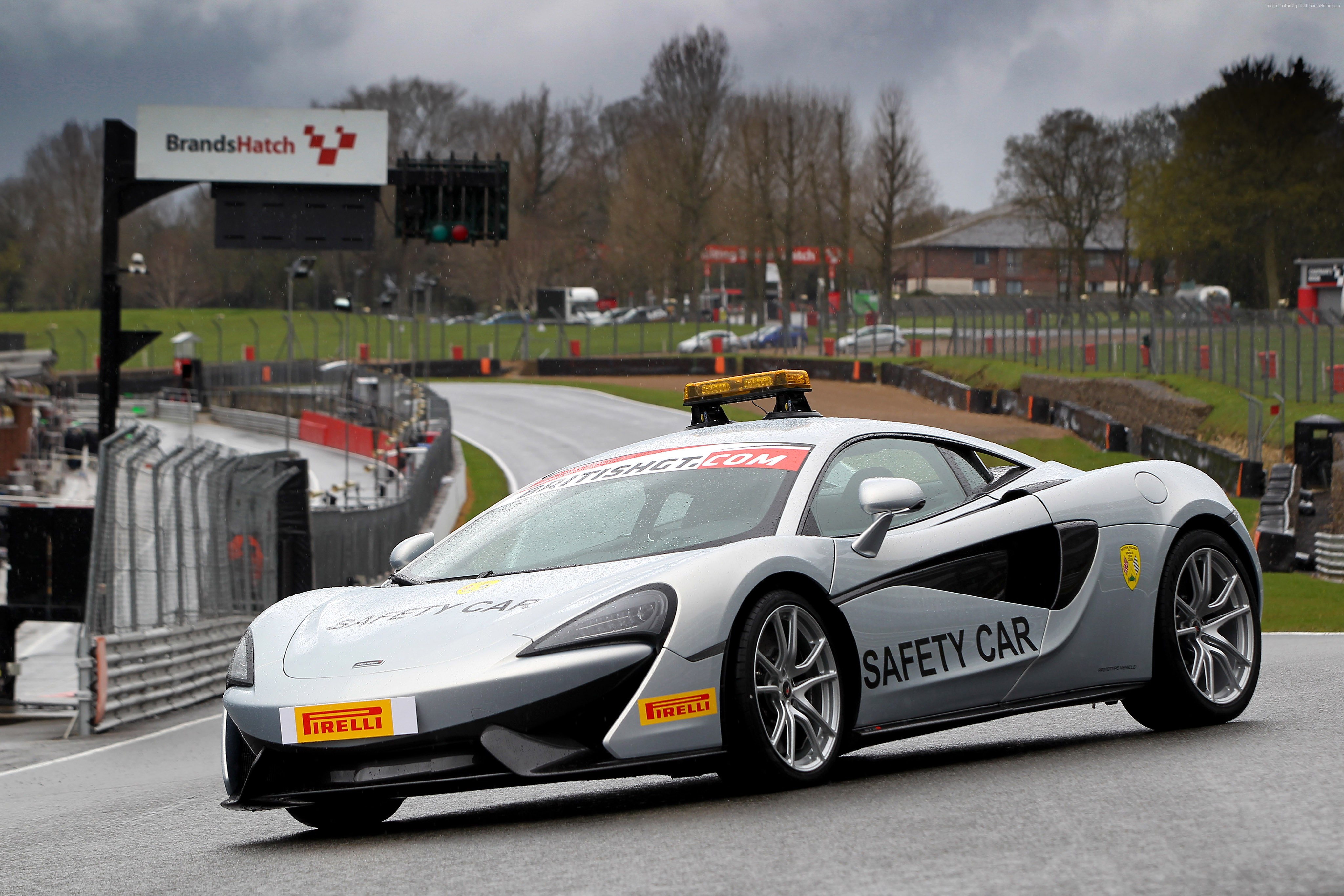 McLaren 570S Safety Car at Brands Hatch HD Wallpaper