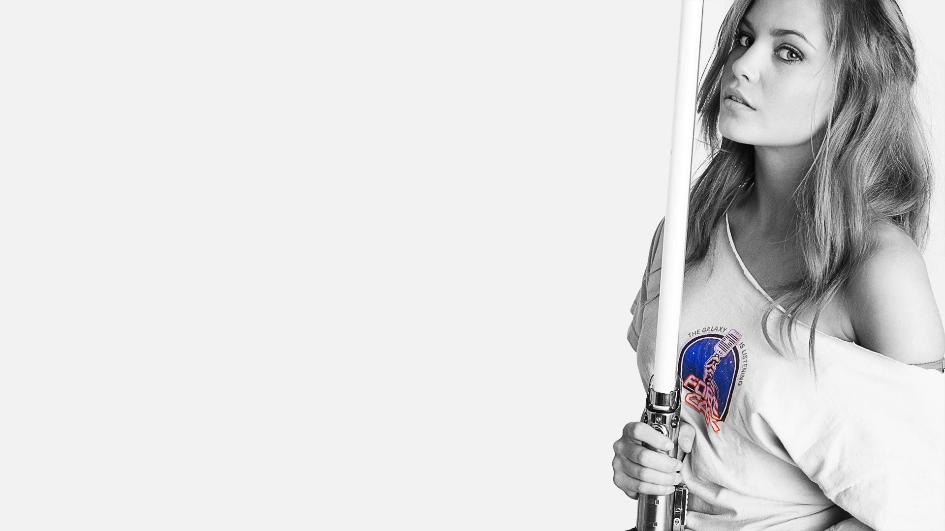 Woman holding a lightsaber, Star Wars HD Wallpaper