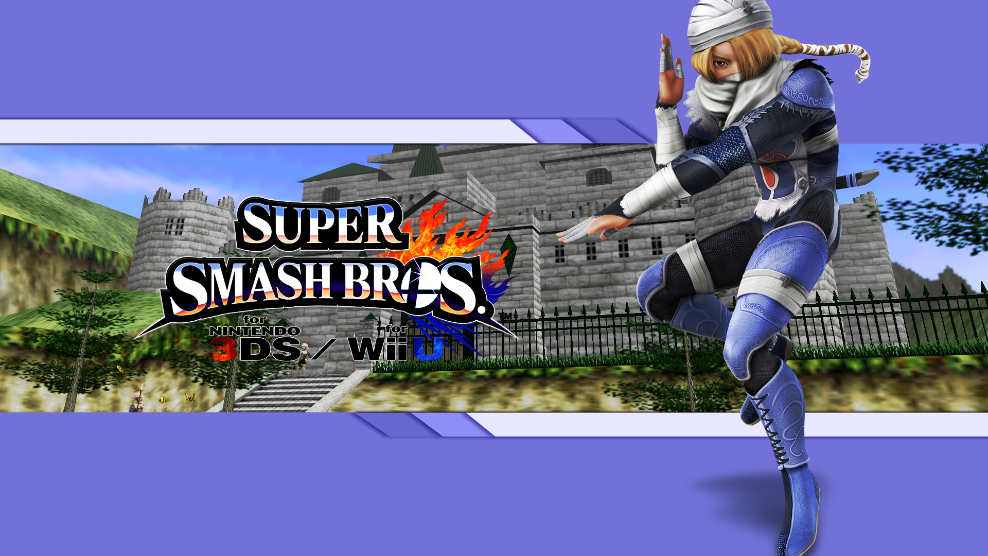 Ayane from Dead or Alive in Super Smash Bros. HD Wallpaper