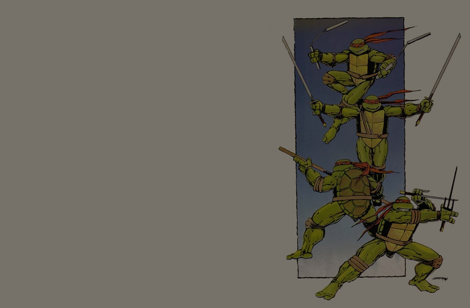 Teenage Mutant Ninja Turtles drawing HD Wallpaper