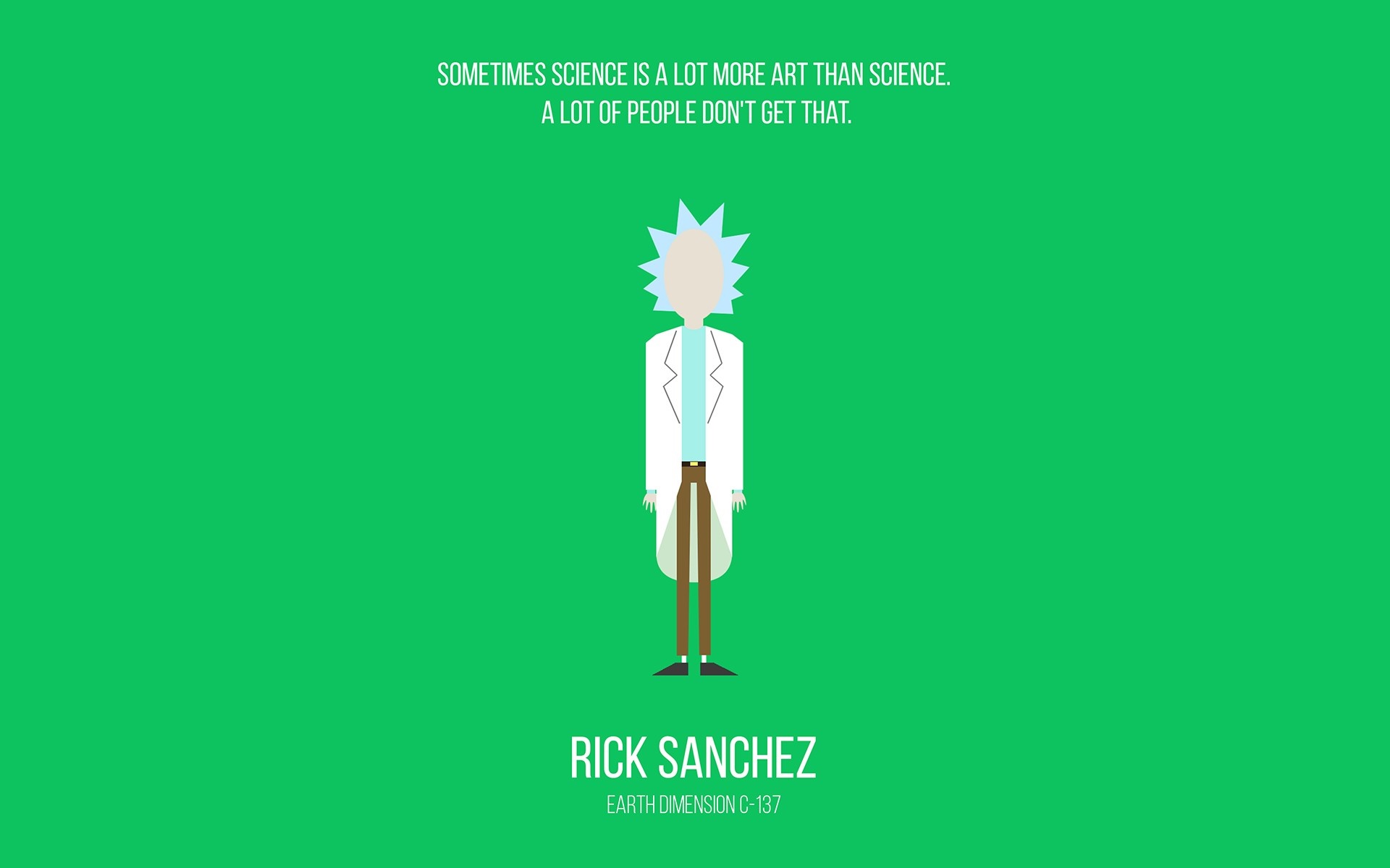 Rick Sanchez from Rick and Morty HD Wallpaper