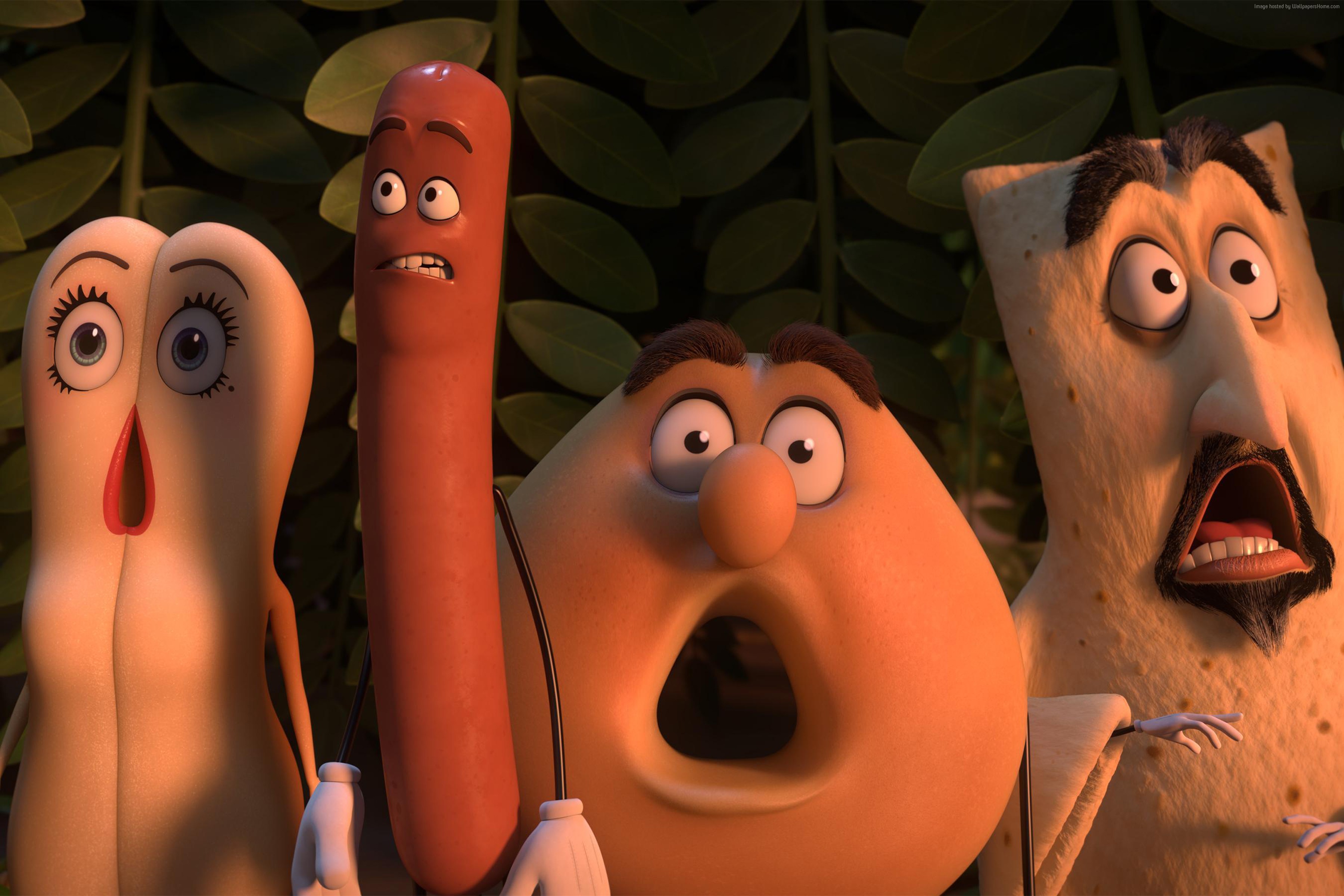 Sausage Party characters Frank, Brenda, Barry, and Jorge HD Wallpaper