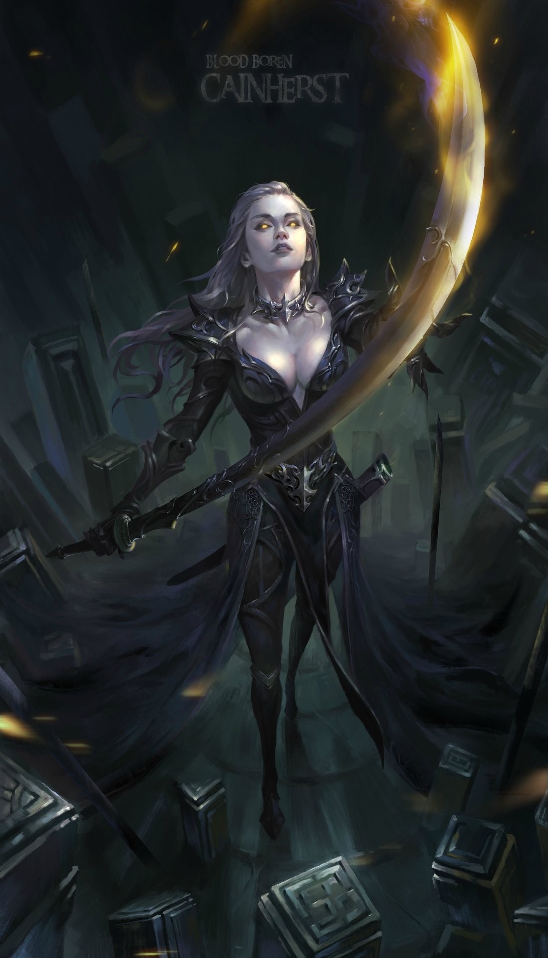 Woman with scythe from Cainhurst HD Wallpaper