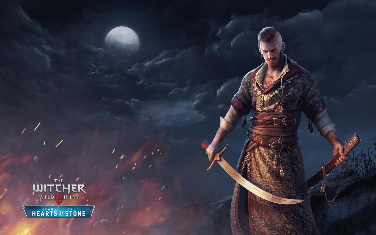 Geralt from The Witcher 3: Wild Hunt - Hearts of Stone HD Wallpaper