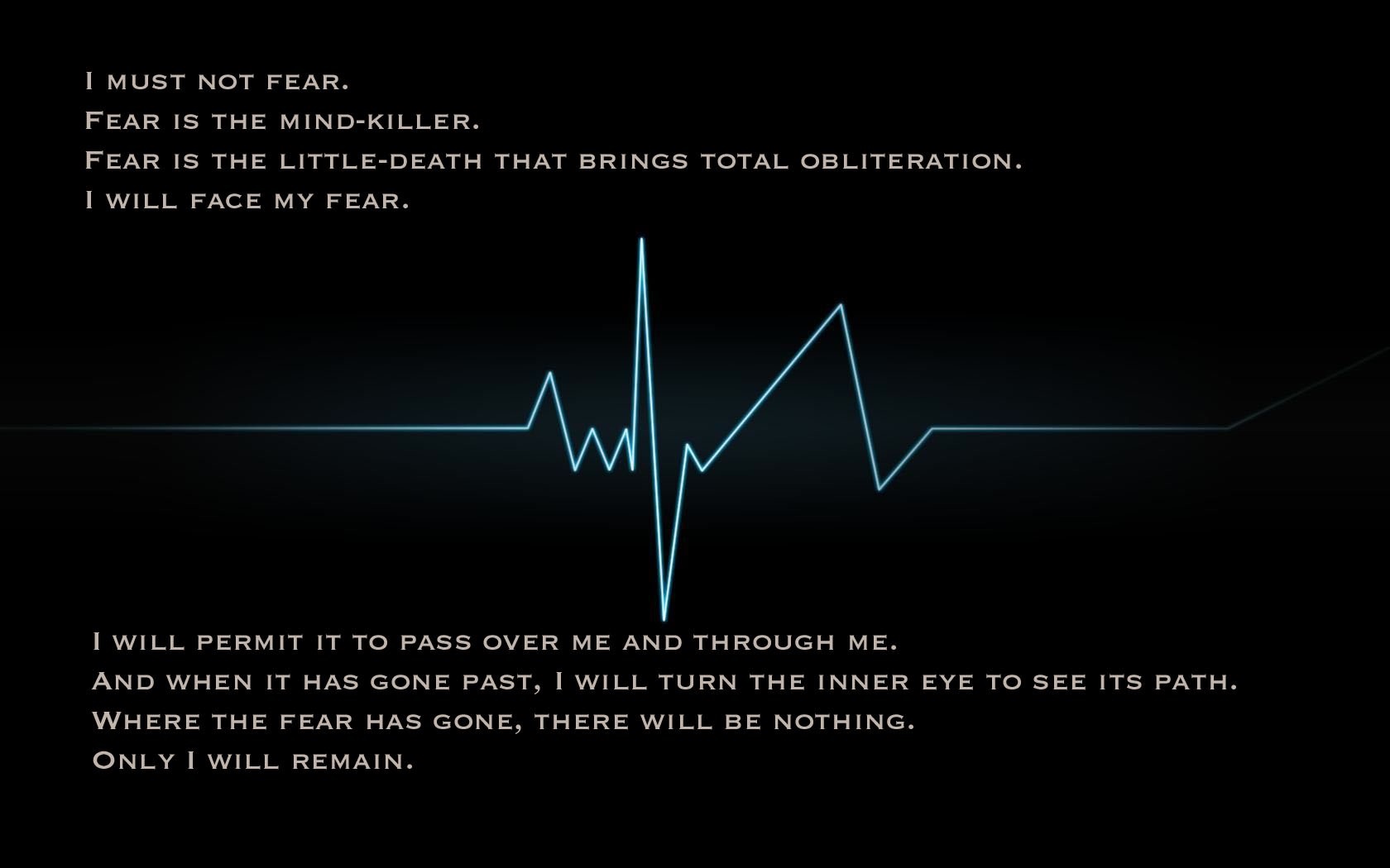 The Litany Against Fear from Dune HD Wallpaper