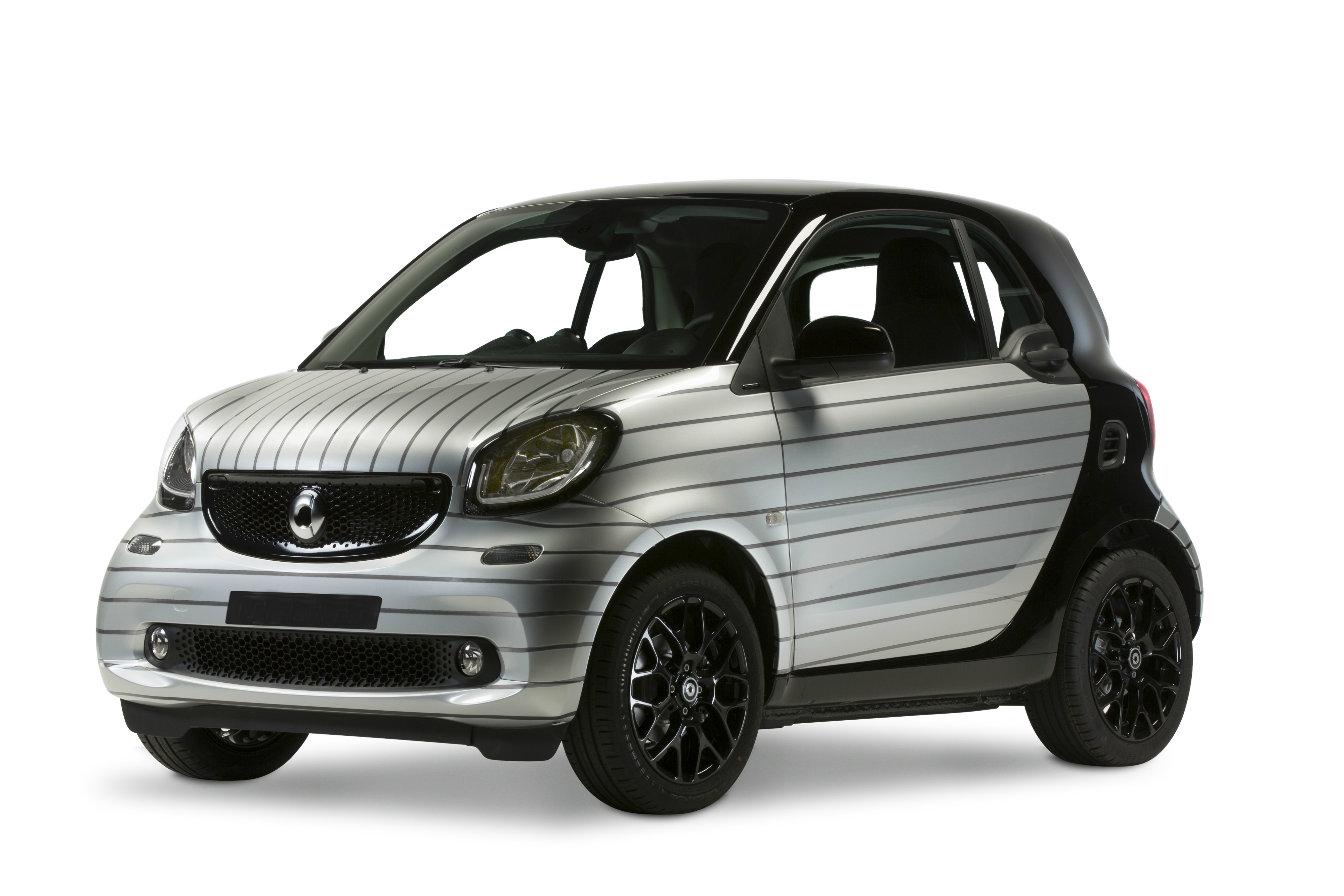 Silver Smart Fortwo Pinstripe Edition HD Wallpaper