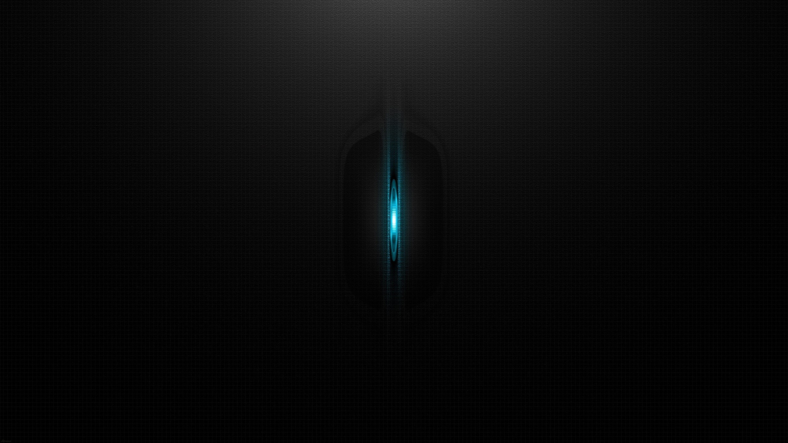 Black computer mouse with blue light HD Wallpaper