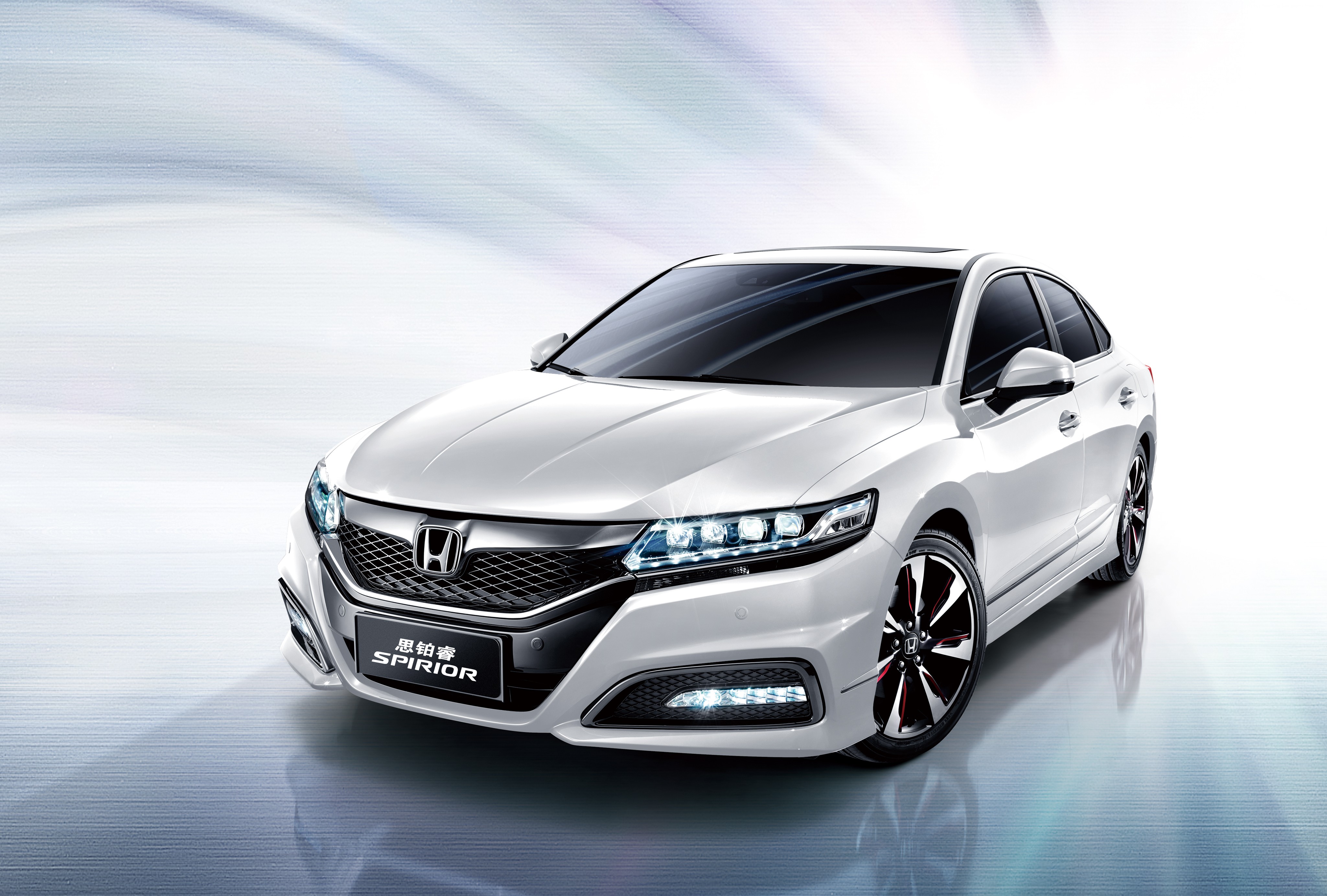 White Honda Spirior Si sedan HD Wallpaper