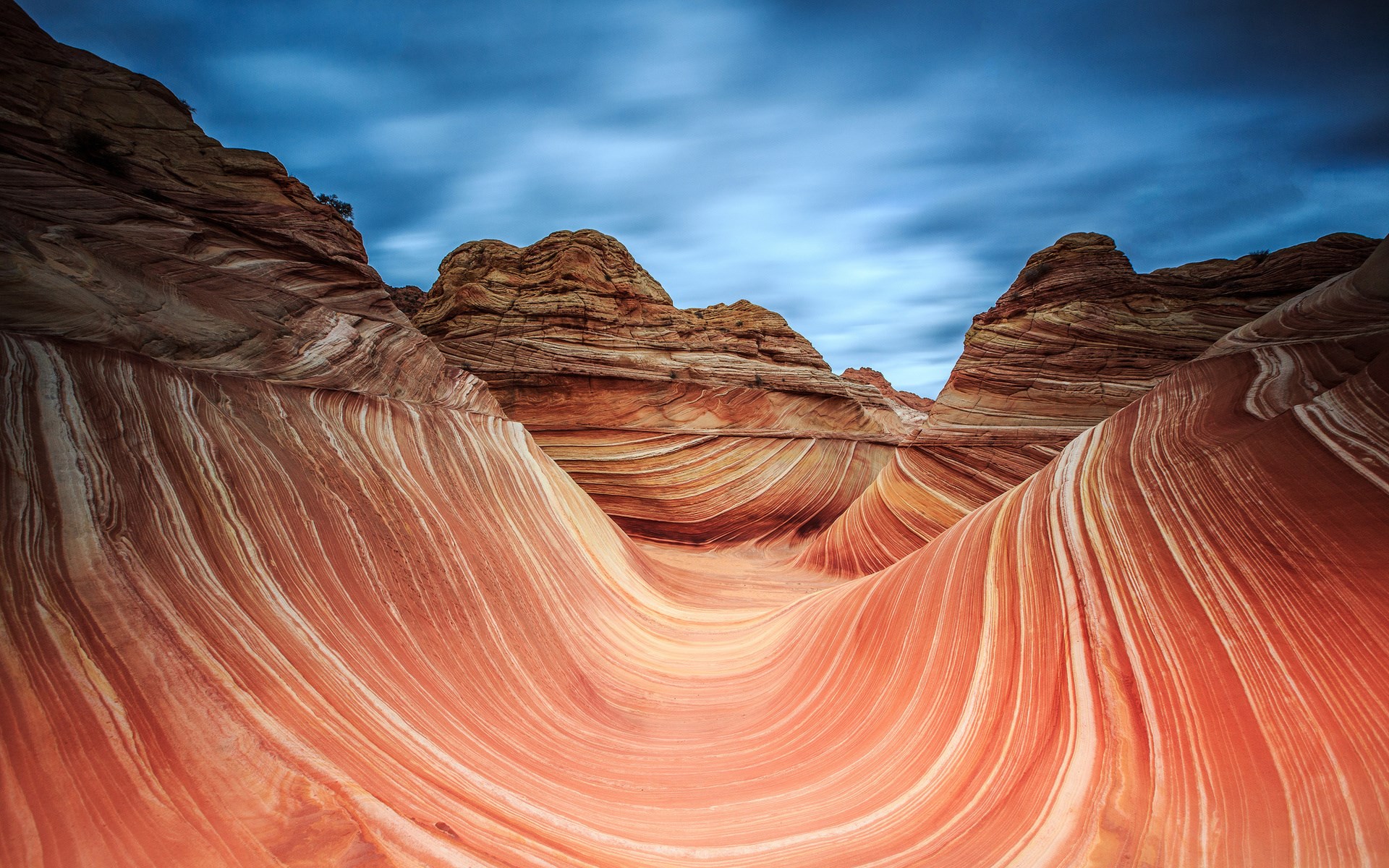The Wave sandstone formation in Arizona HD Wallpaper