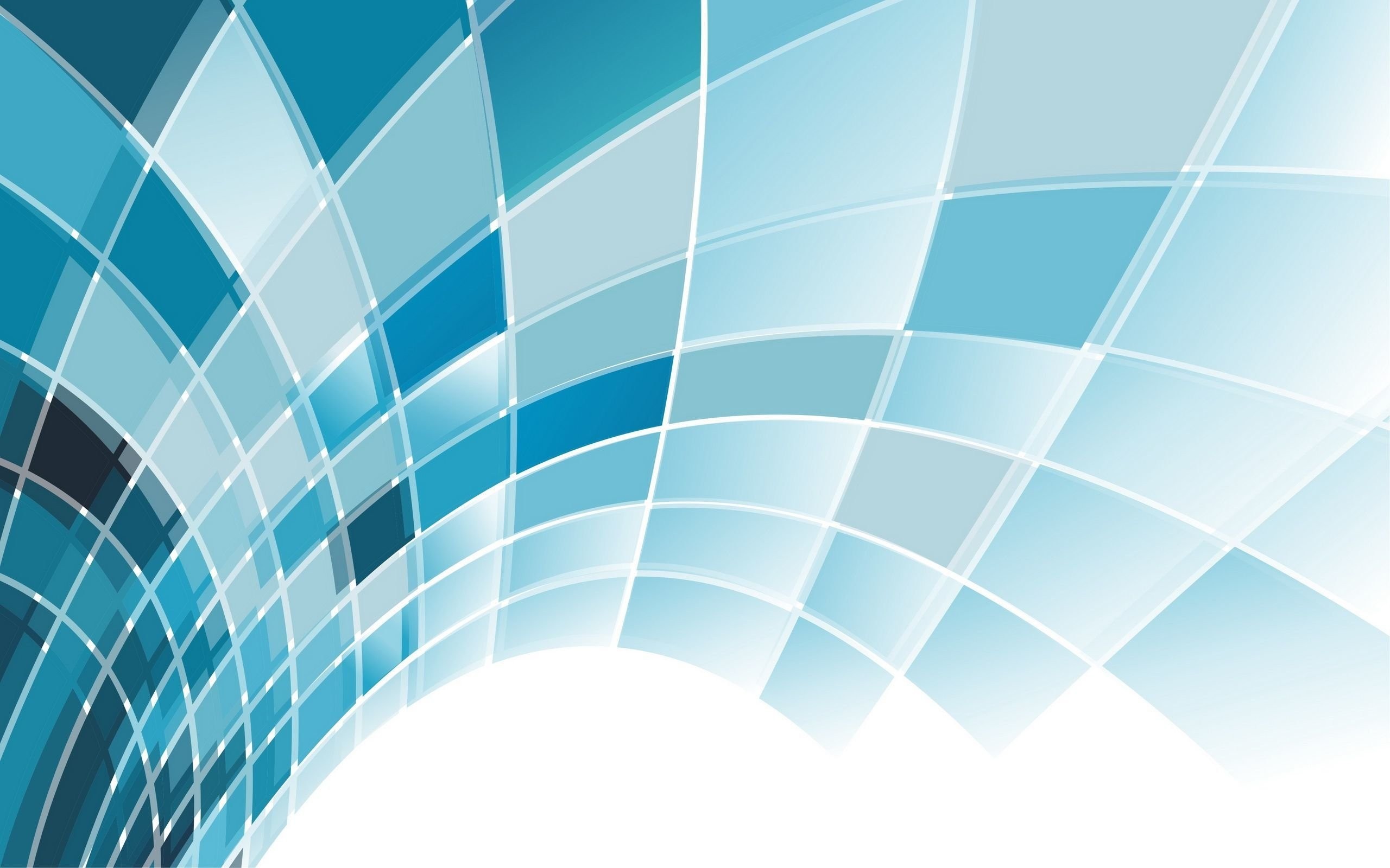 Abstract blue and white geometric pattern HD Wallpaper