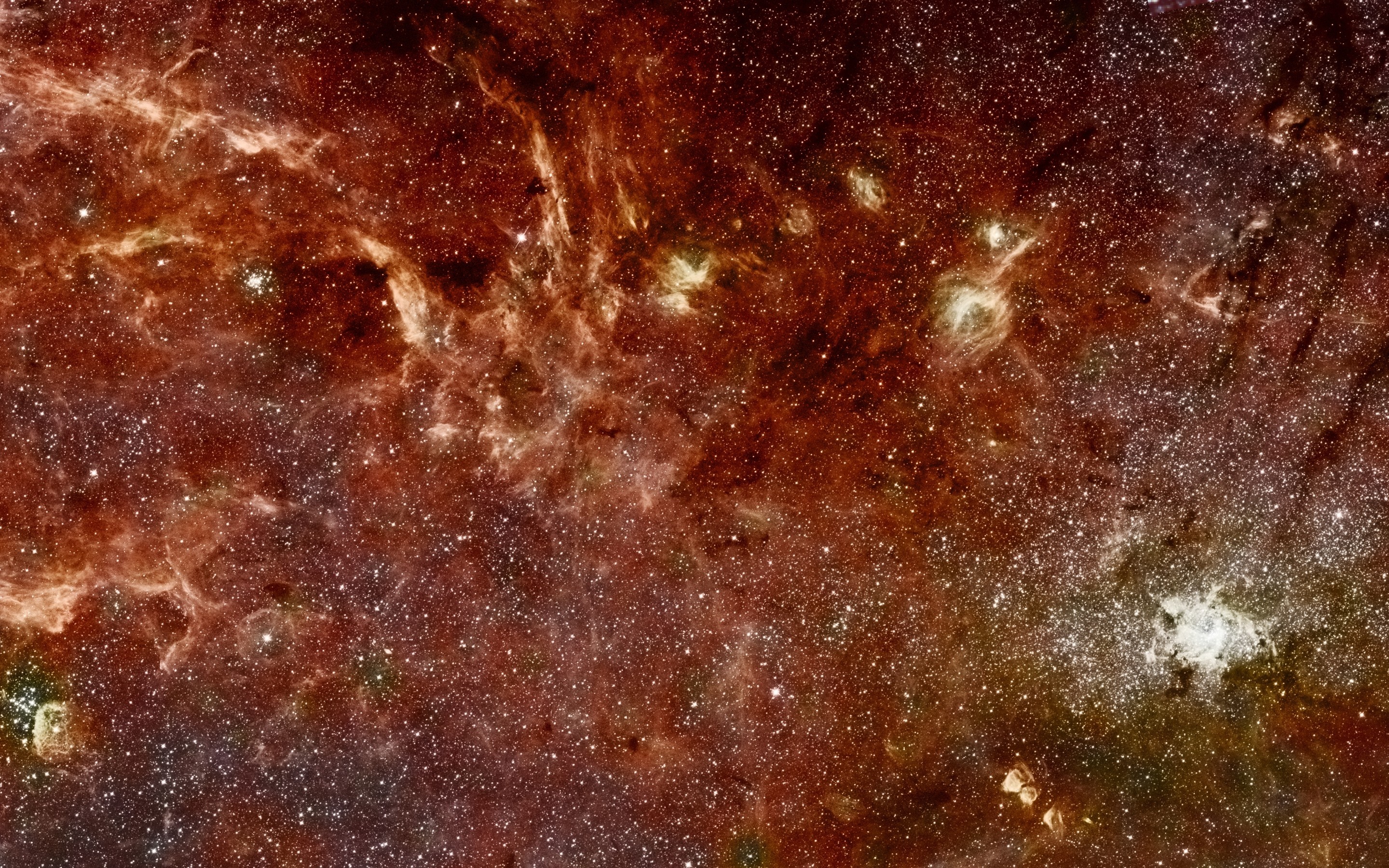 Milky Way galaxy, stars, and nebulae in deep space HD Wallpaper
