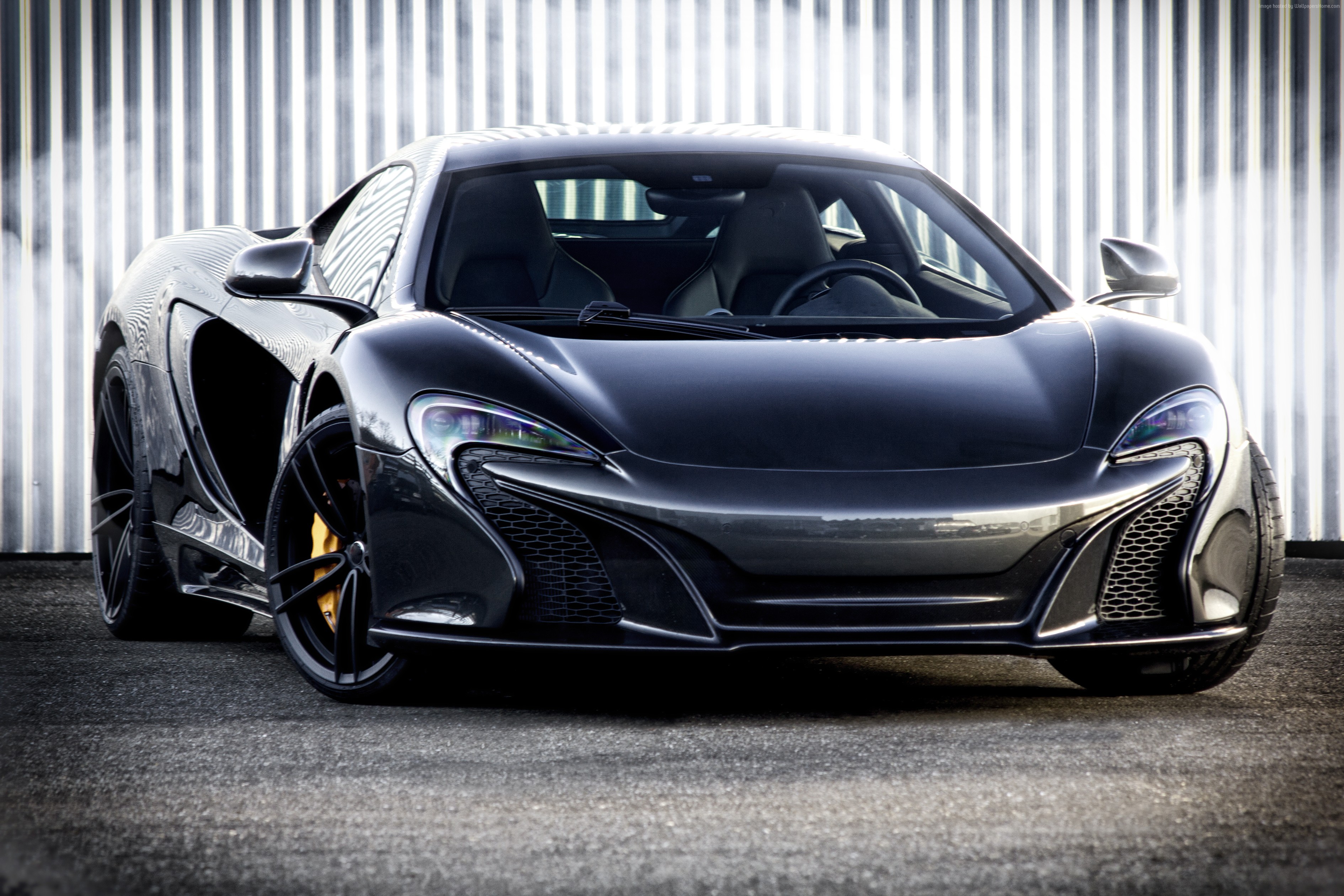 Black McLaren 650S sports car HD Wallpaper