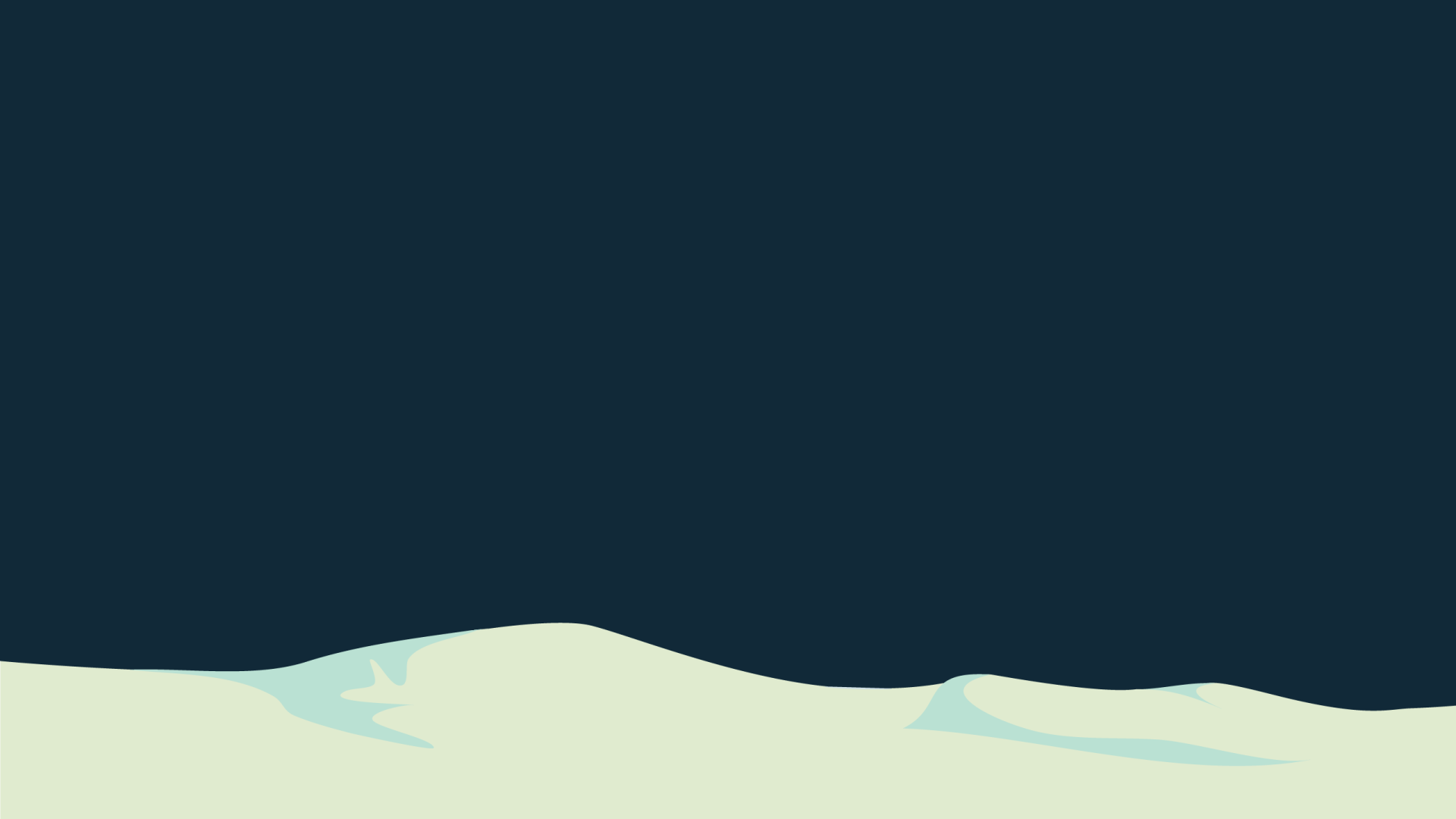 Minimalist winter landscape with dark blue sky HD Wallpaper