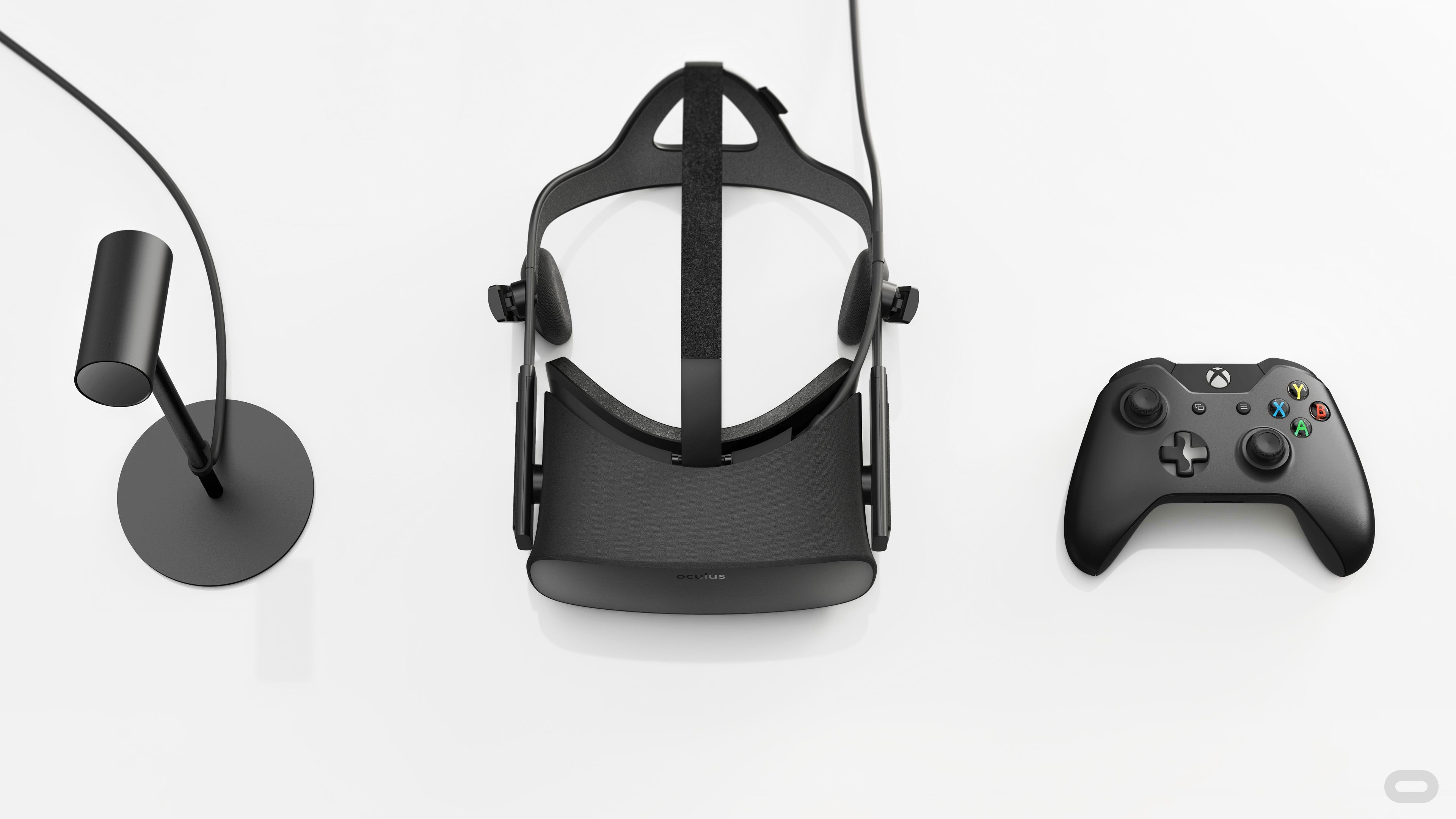 Oculus Rift VR headset, controller, and sensor HD Wallpaper