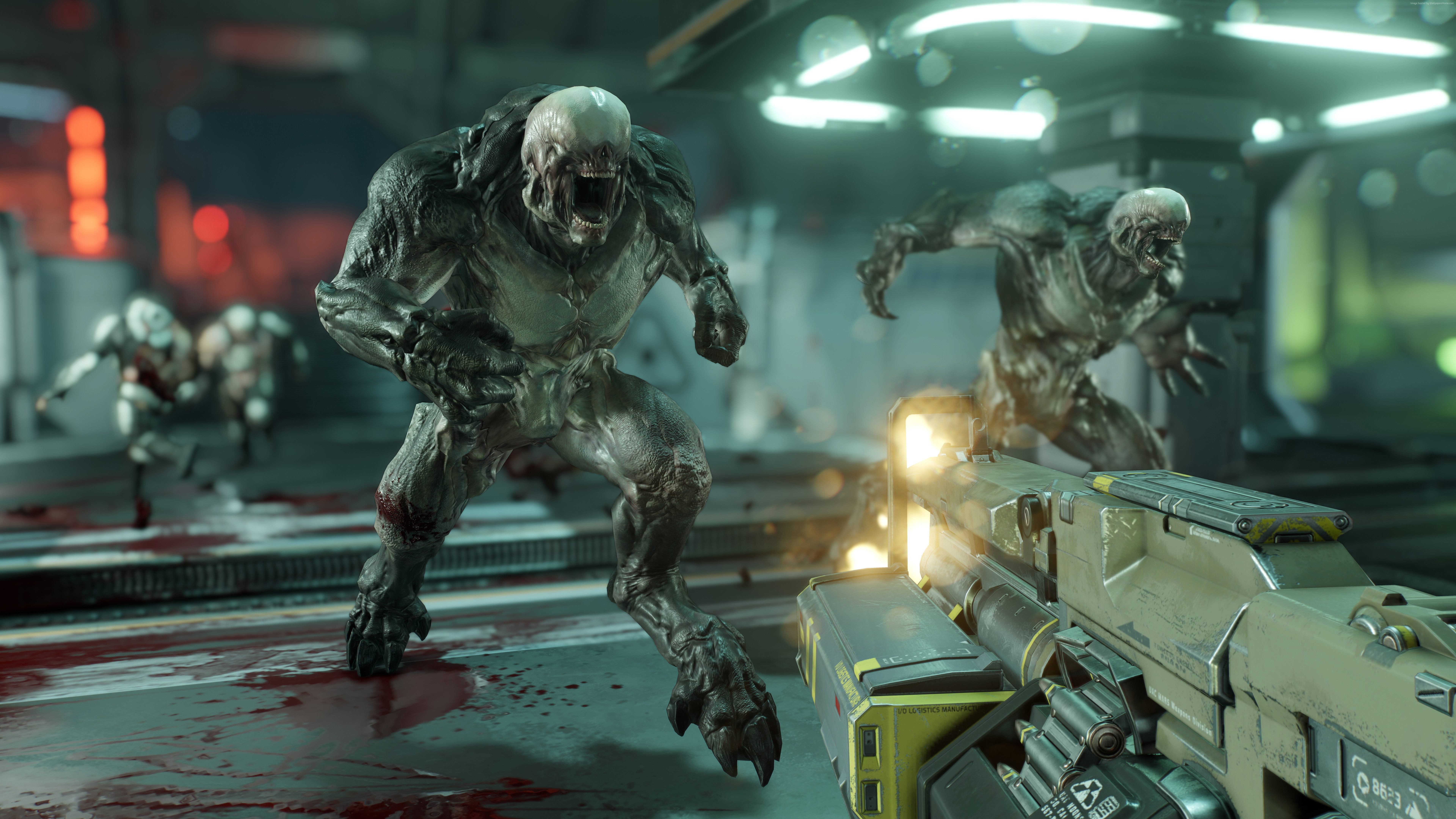 Doom 4 Sci Fi Shooter Action Horror Game HD Wallpaper