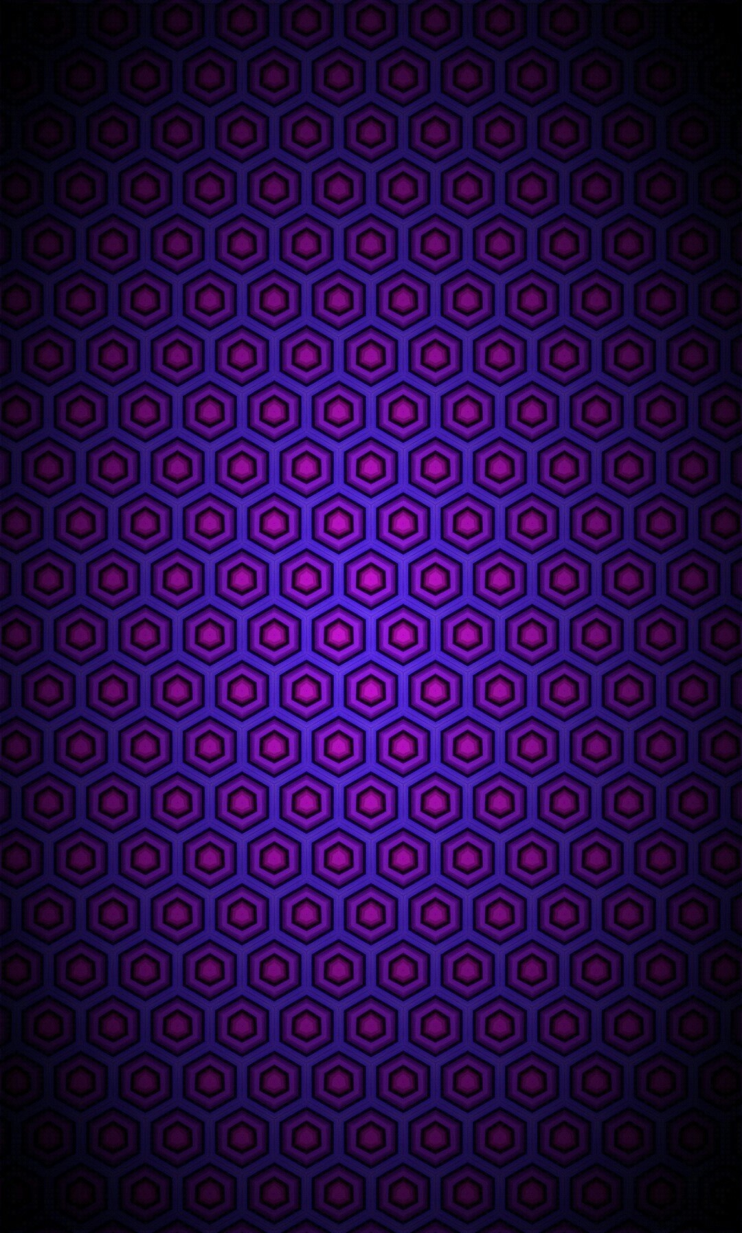 Purple and blue geometric hexagon pattern HD Wallpaper