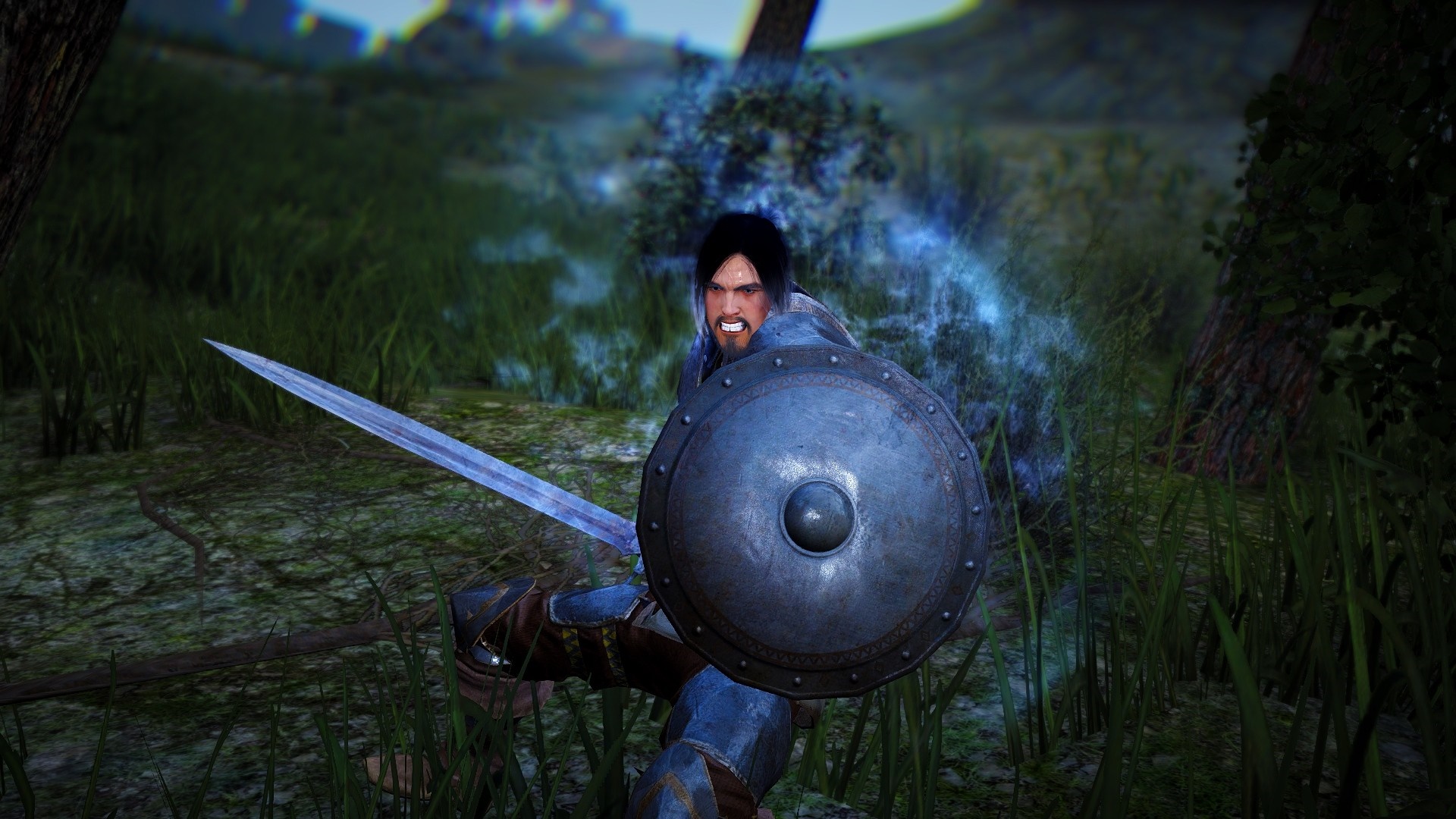 Man with sword and shield in Black Desert HD Wallpaper