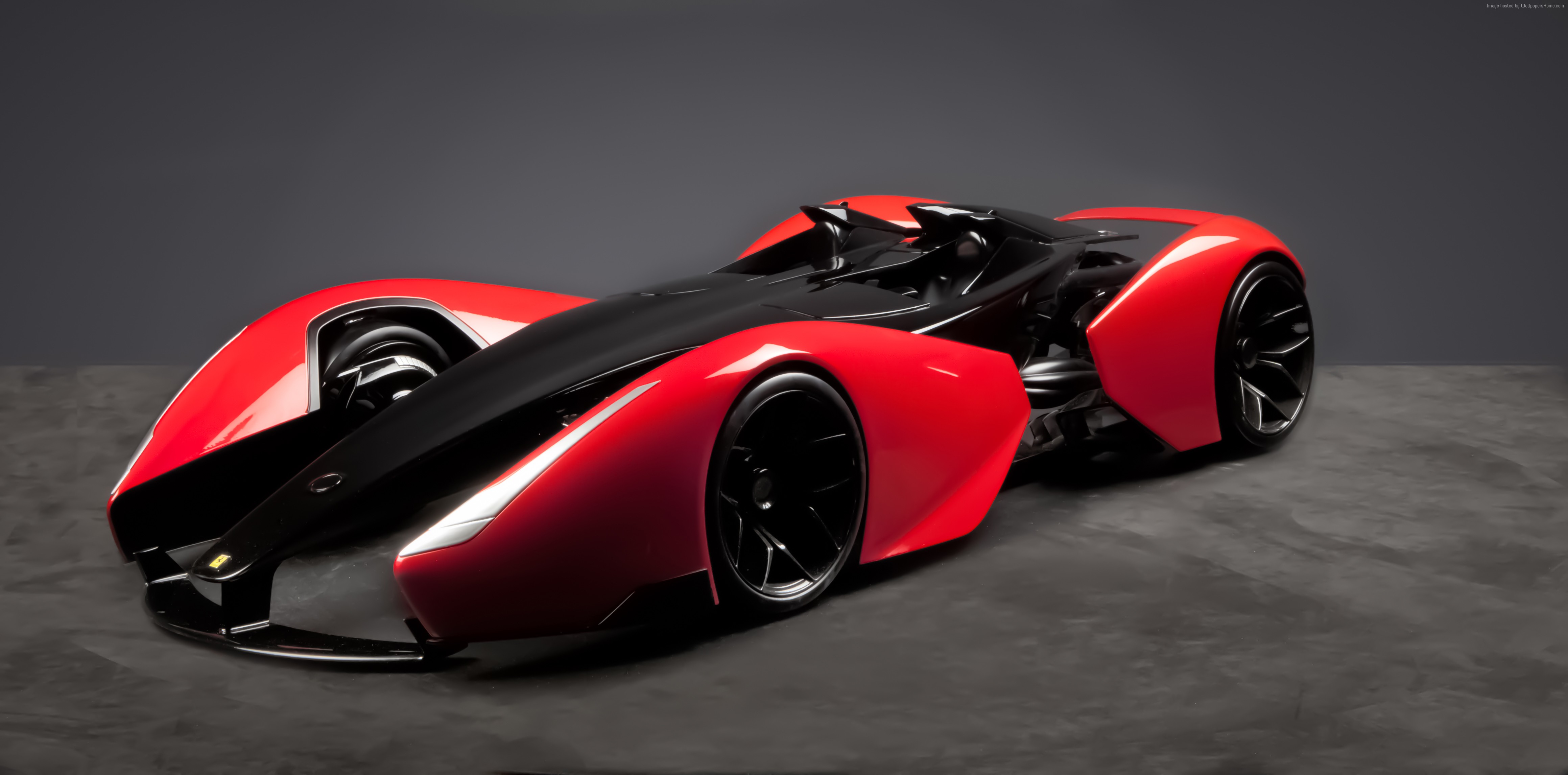 Red Ferrari F247 Supercar HD Wallpaper