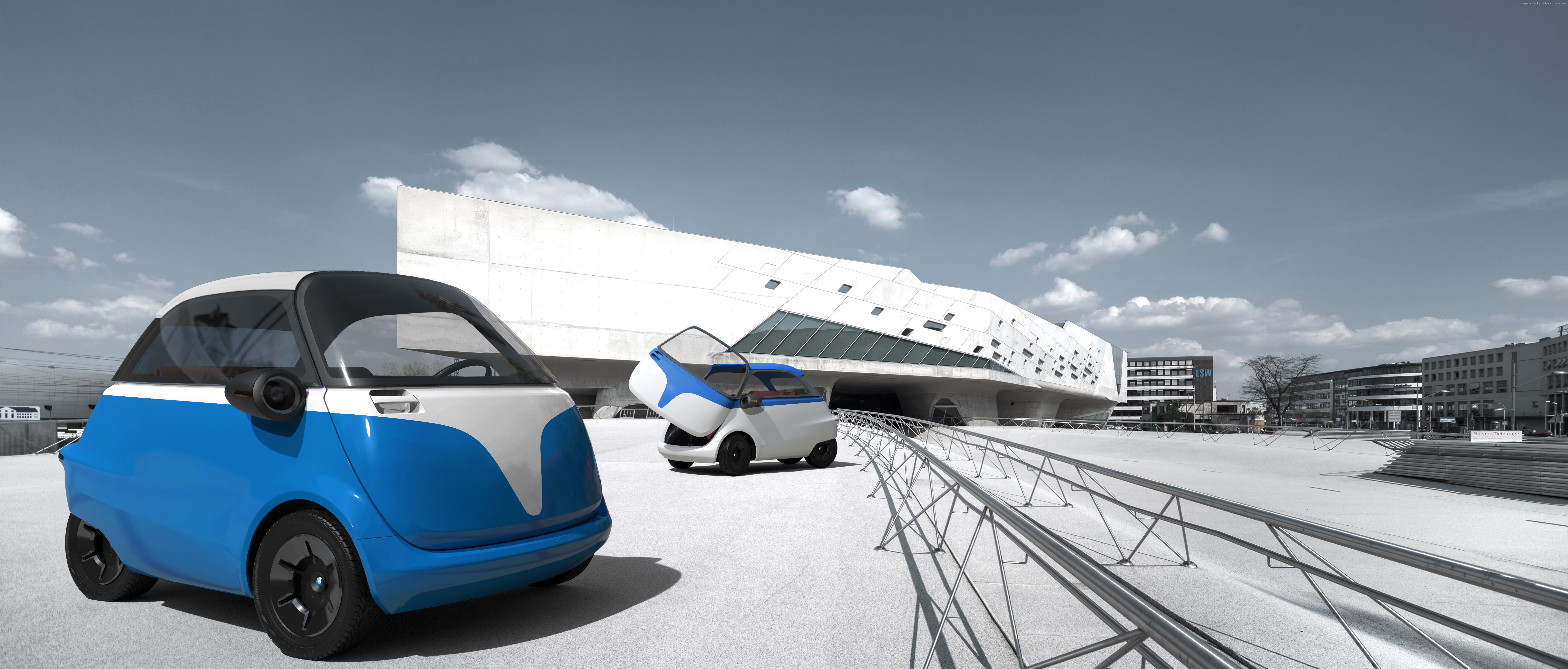 Microlino electric cars at Geneva Auto Show 2016 HD Wallpaper