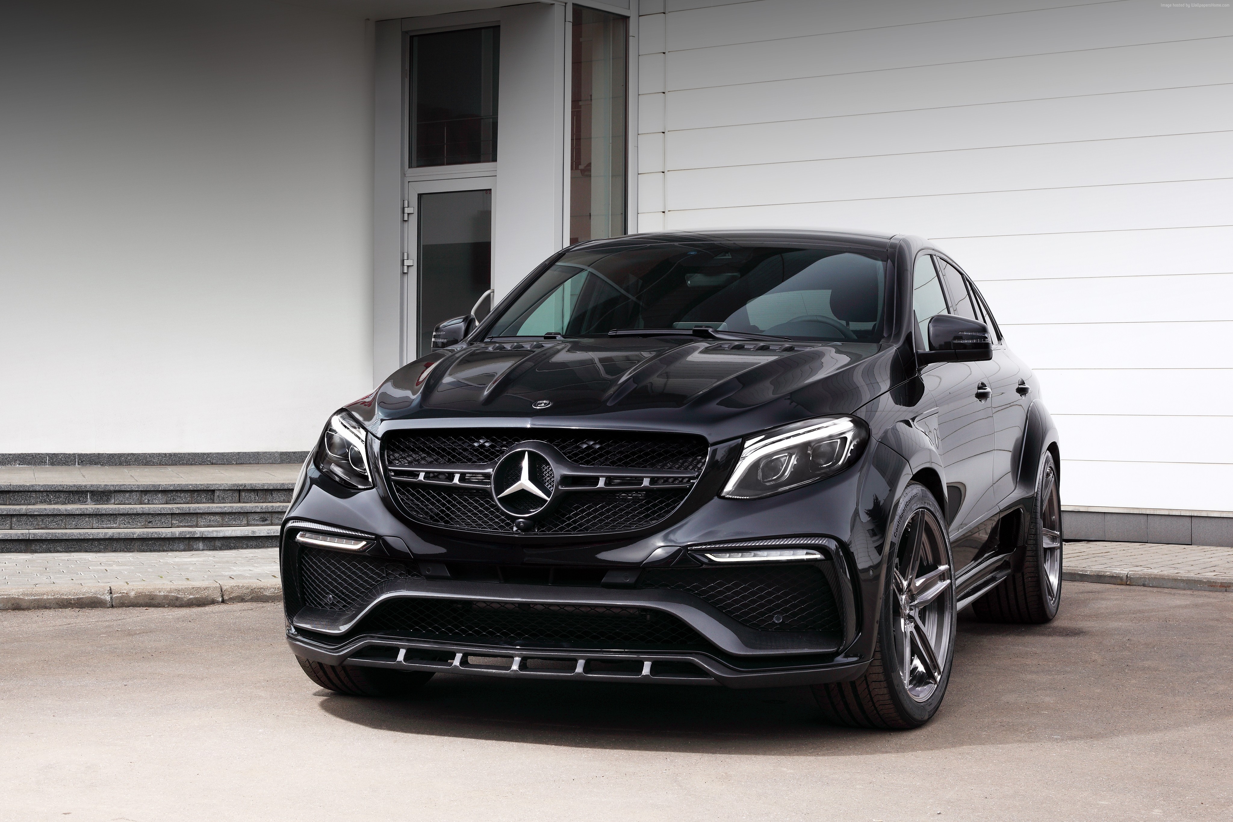 Black Mercedes-Benz GLE Coupe HD Wallpaper