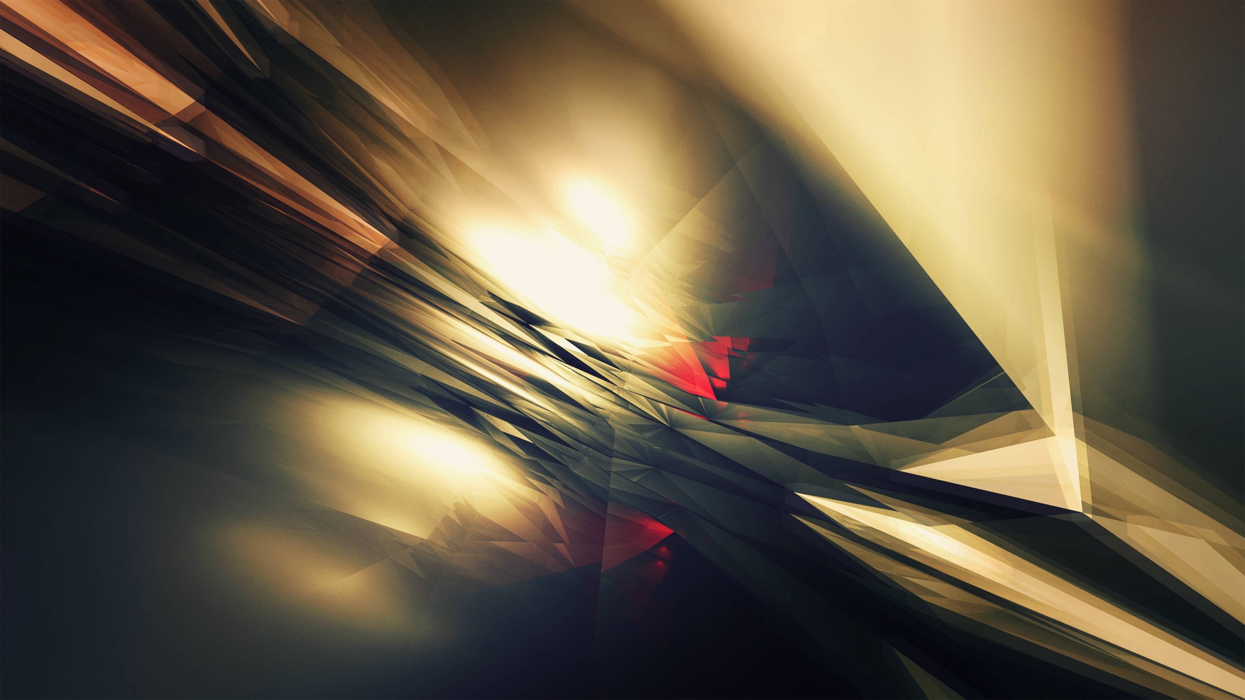 Abstract digital art with light and shadow HD Wallpaper