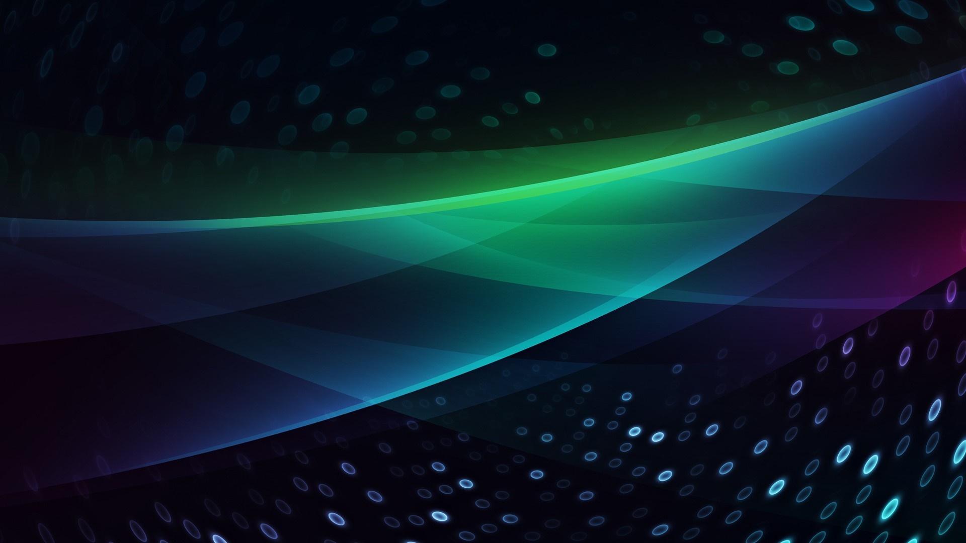 Abstract digital art with glowing lines and dots HD Wallpaper