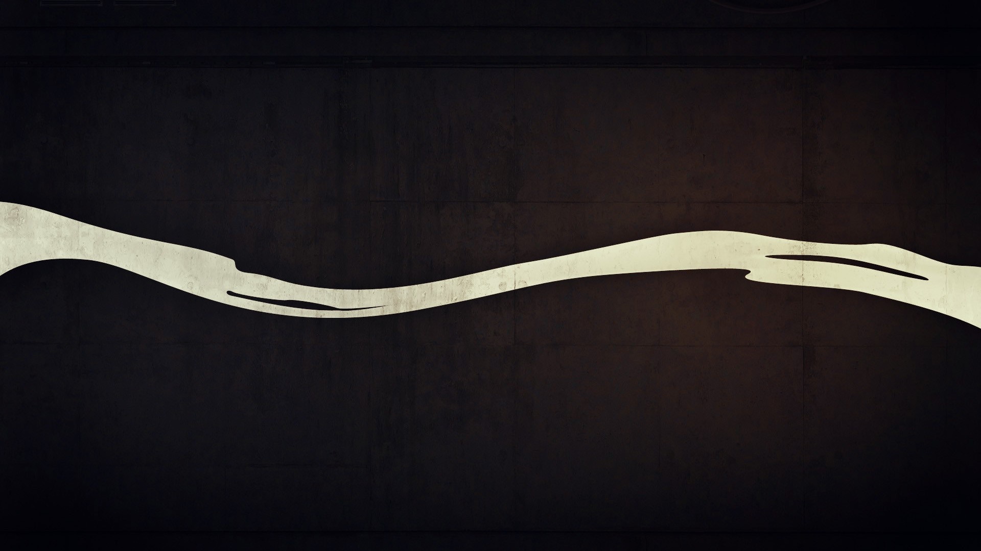 Abstract white wavy line on dark background HD Wallpaper