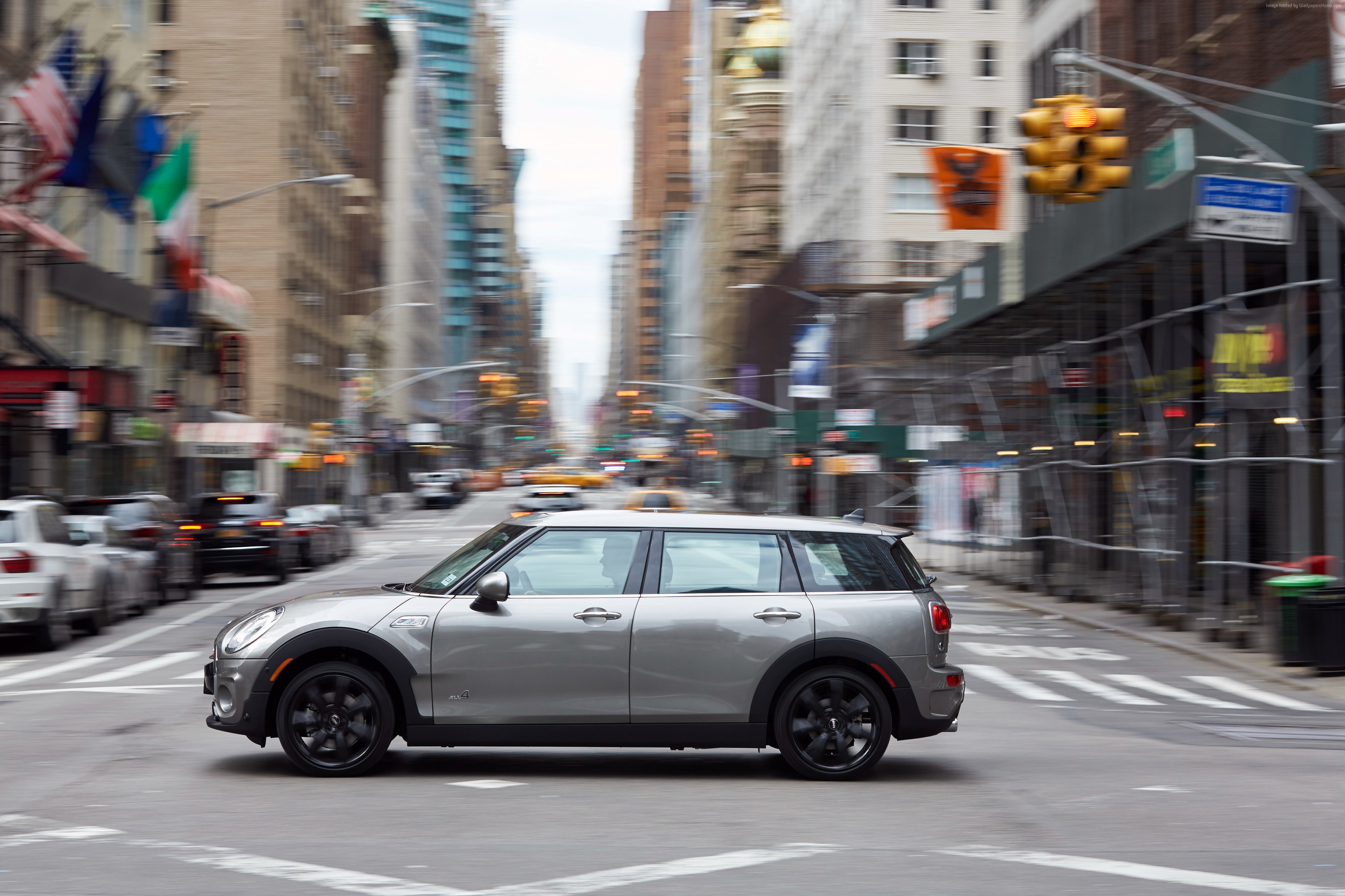 MINI Cooper S Clubman ALL4 driving in New York City HD Wallpaper