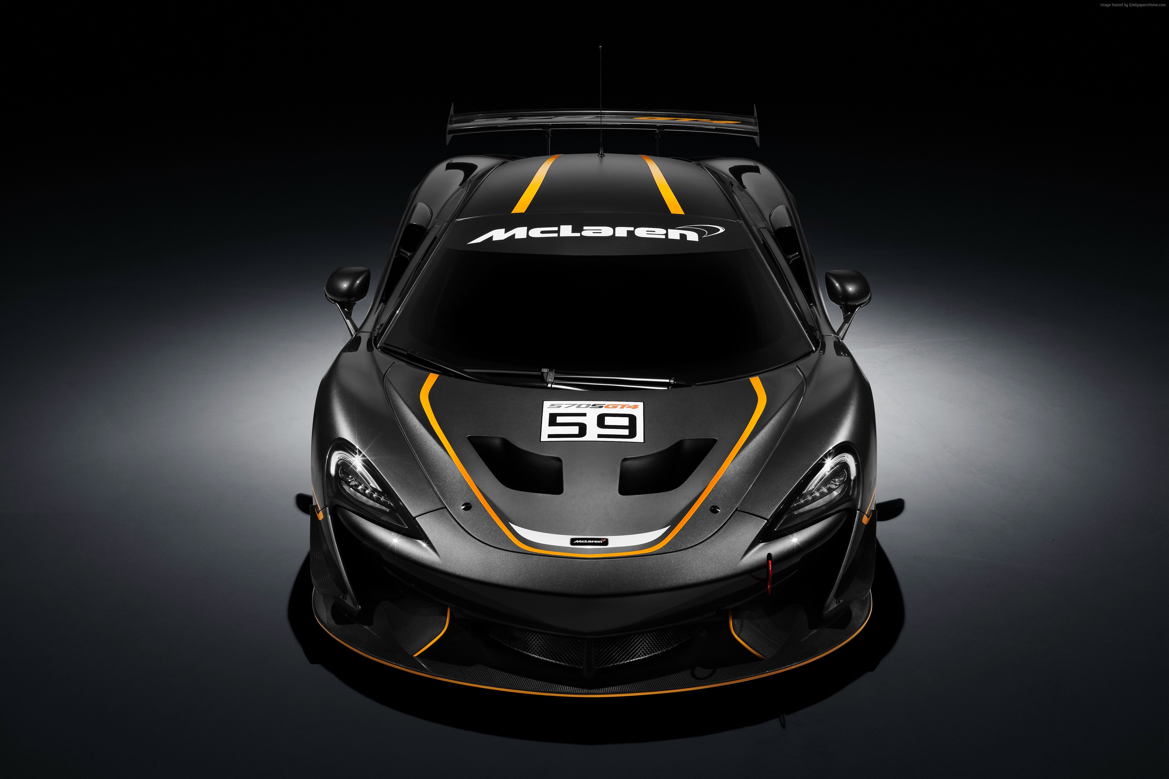 McLaren 570S GT4 race car with number 59 HD Wallpaper
