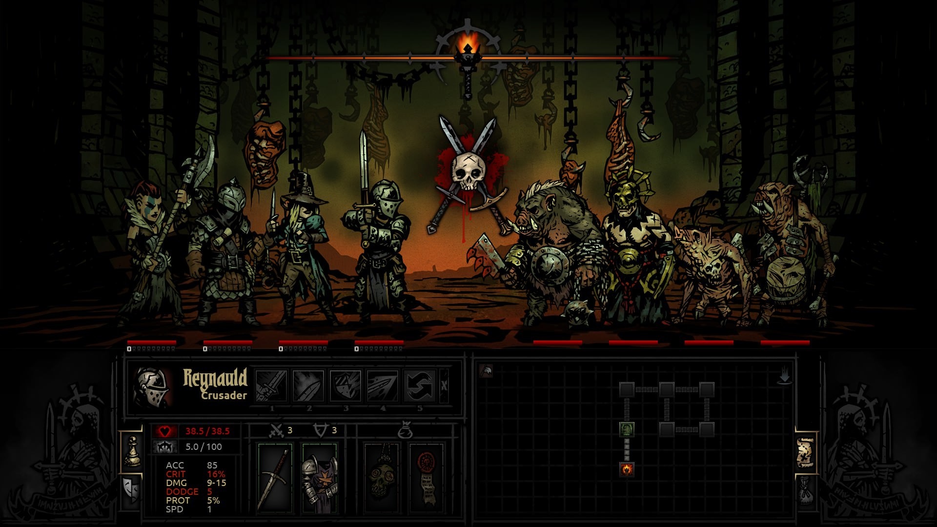Reynauld the Crusader from Darkest Dungeon HD Wallpaper