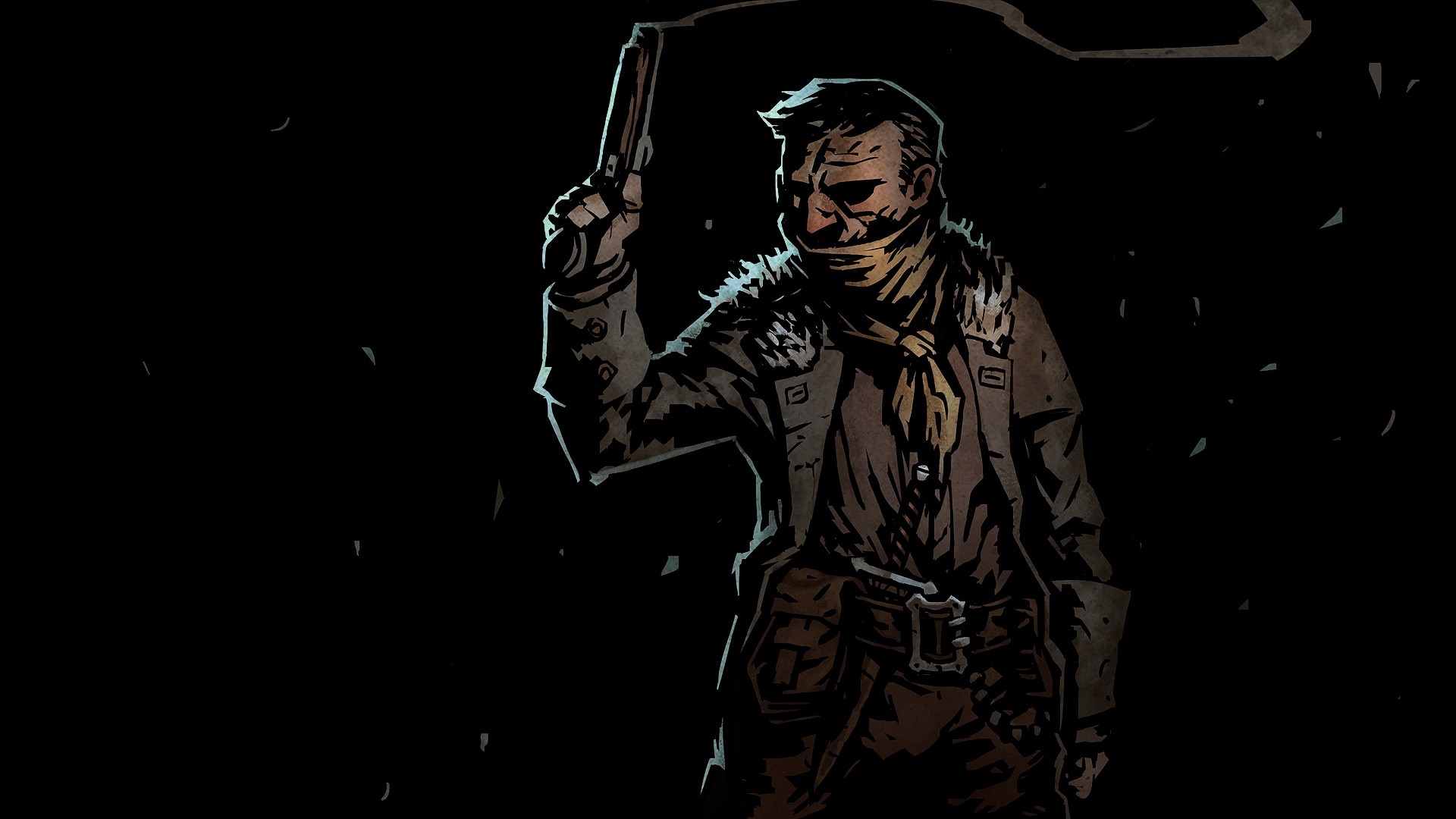 Highwayman from Darkest Dungeon holding a pistol HD Wallpaper