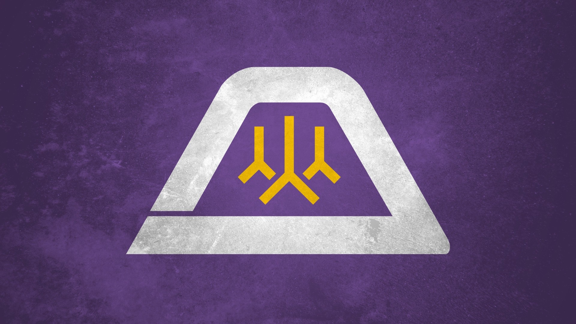 Illustration of a logo with a purple background HD Wallpaper