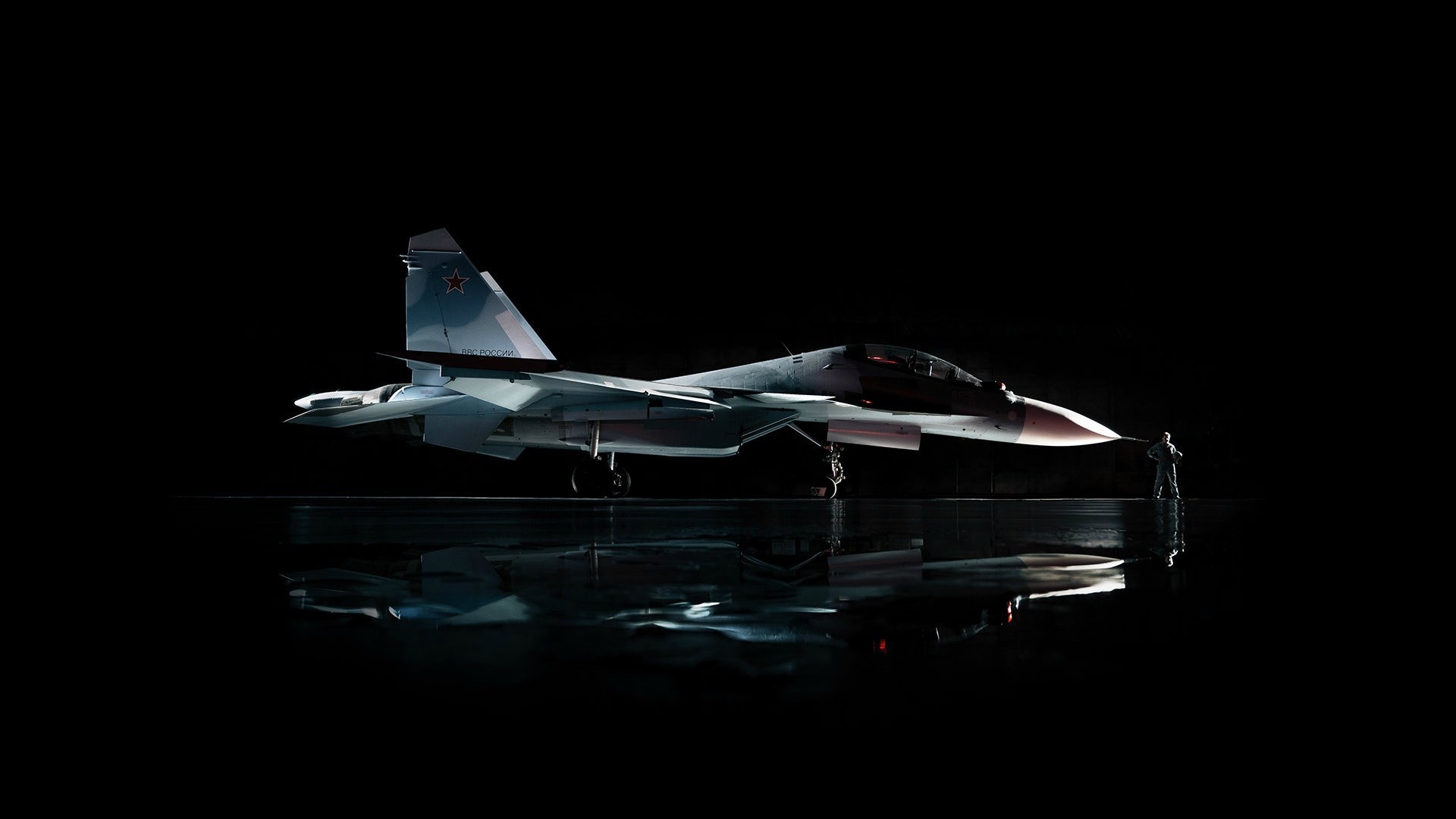 Sukhoi Su-30 Russian Air Force Jet Fighter HD Wallpaper