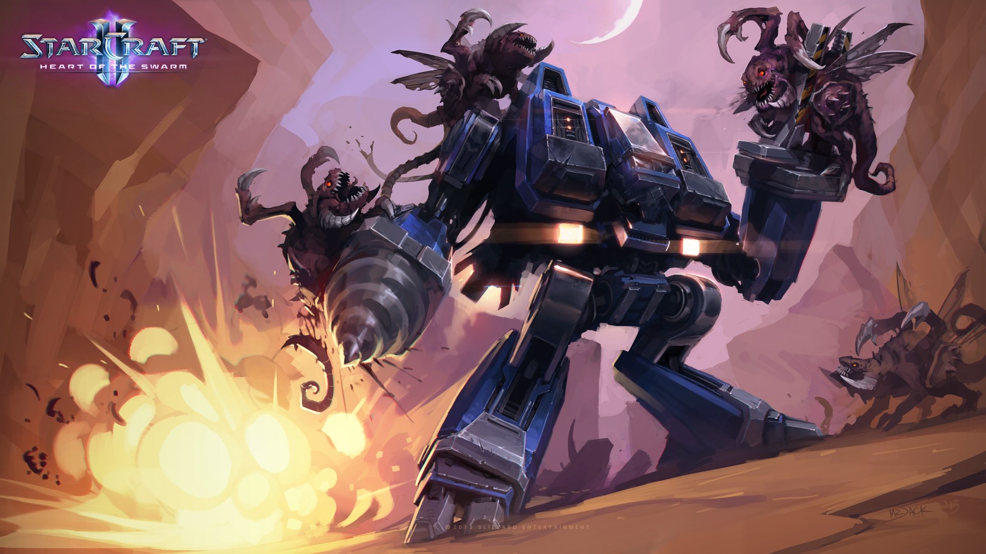StarCraft II Heart of the Swarm Zerg Mech HD Wallpaper